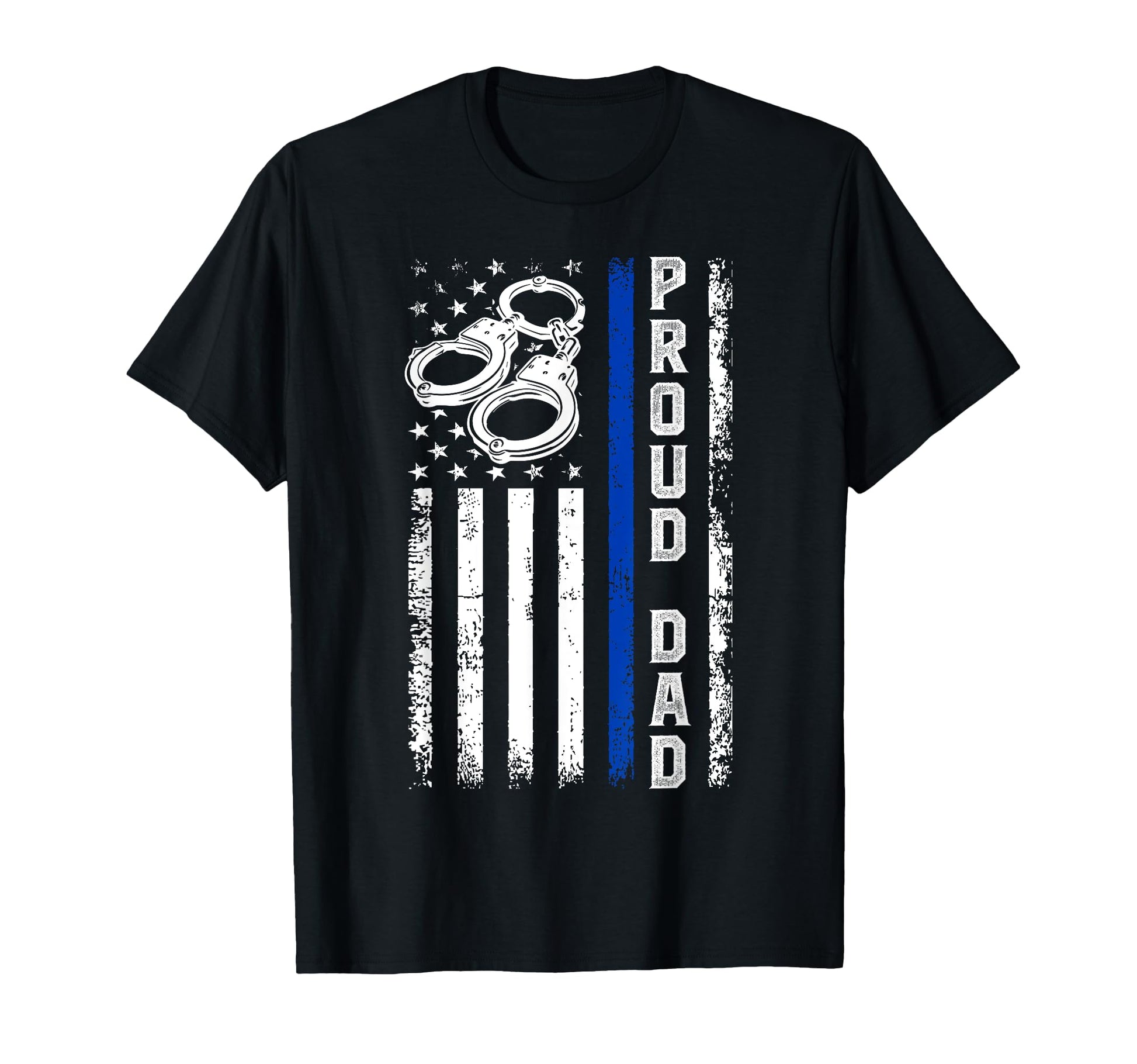 Proud Police Dad Police Officer Father Us T-Shirt - Trendy Graphic Unisex - T-Shirt, Sweatshirt, Hoodie