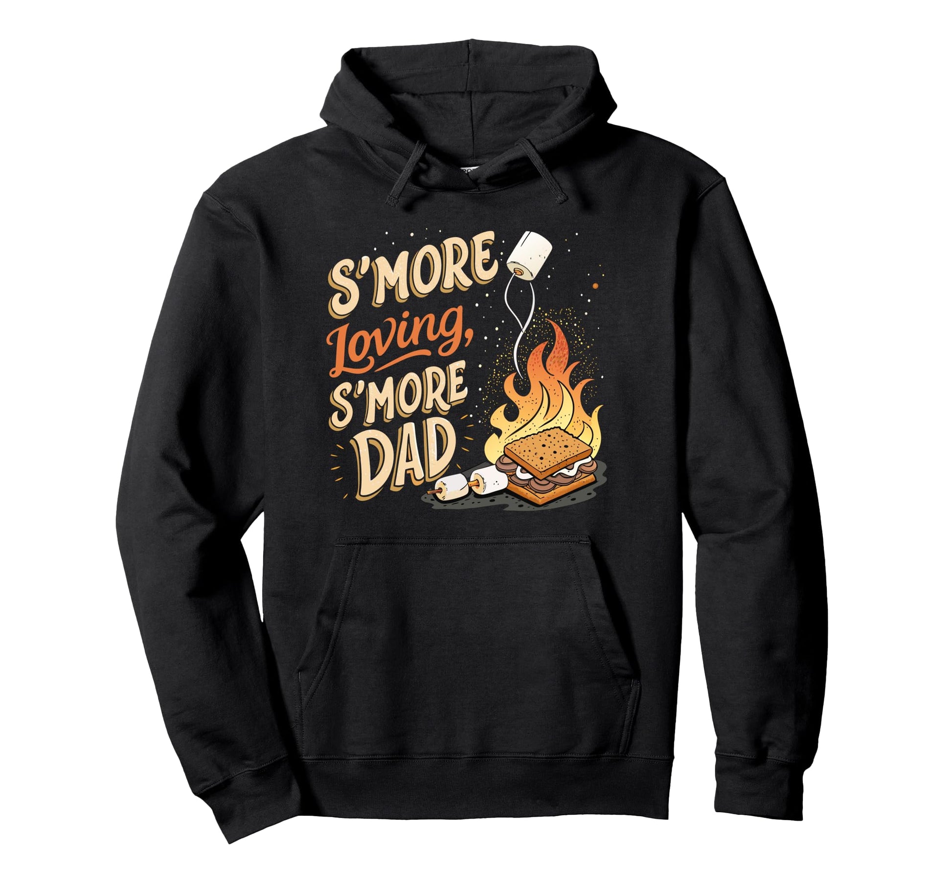 Camping Marshmallow Funny Smore Dad Hoodie - Streetwear Style Unisex - T-Shirt, Sweatshirt, Hoodie