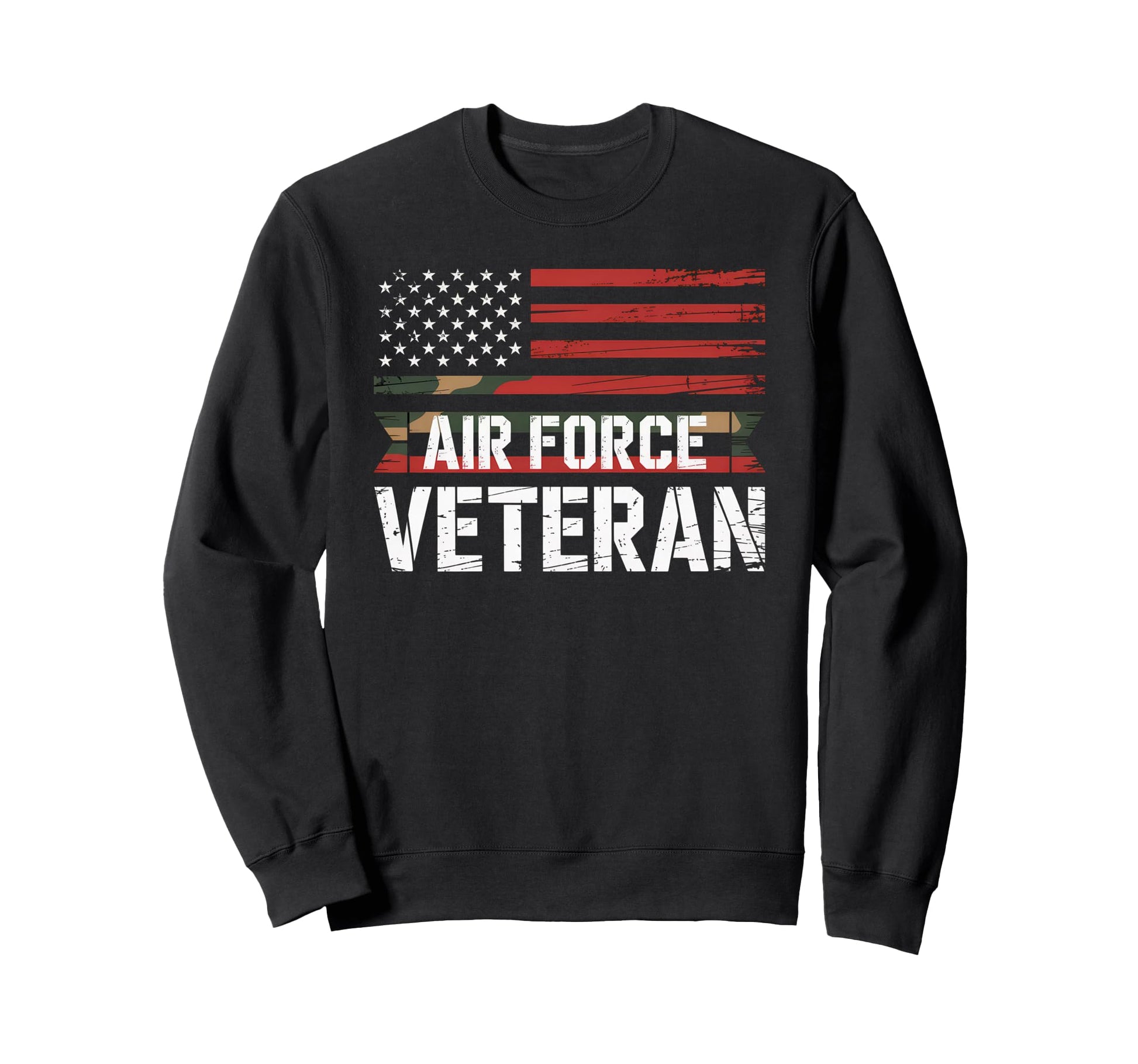 Air Force Veteran Us American Flag Sweatshirt - Streetwear Style Unisex - T-Shirt, Sweatshirt, Hoodie
