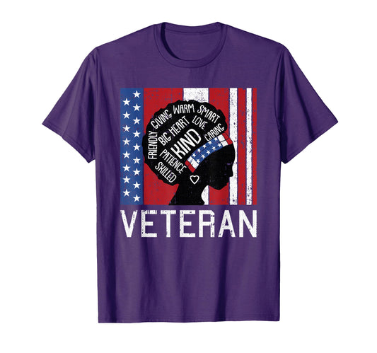 Afro American Flag Veteran Patriotic T-Shirt - Aesthetic Graphic Unisex - T-Shirt, Sweatshirt, Hoodie