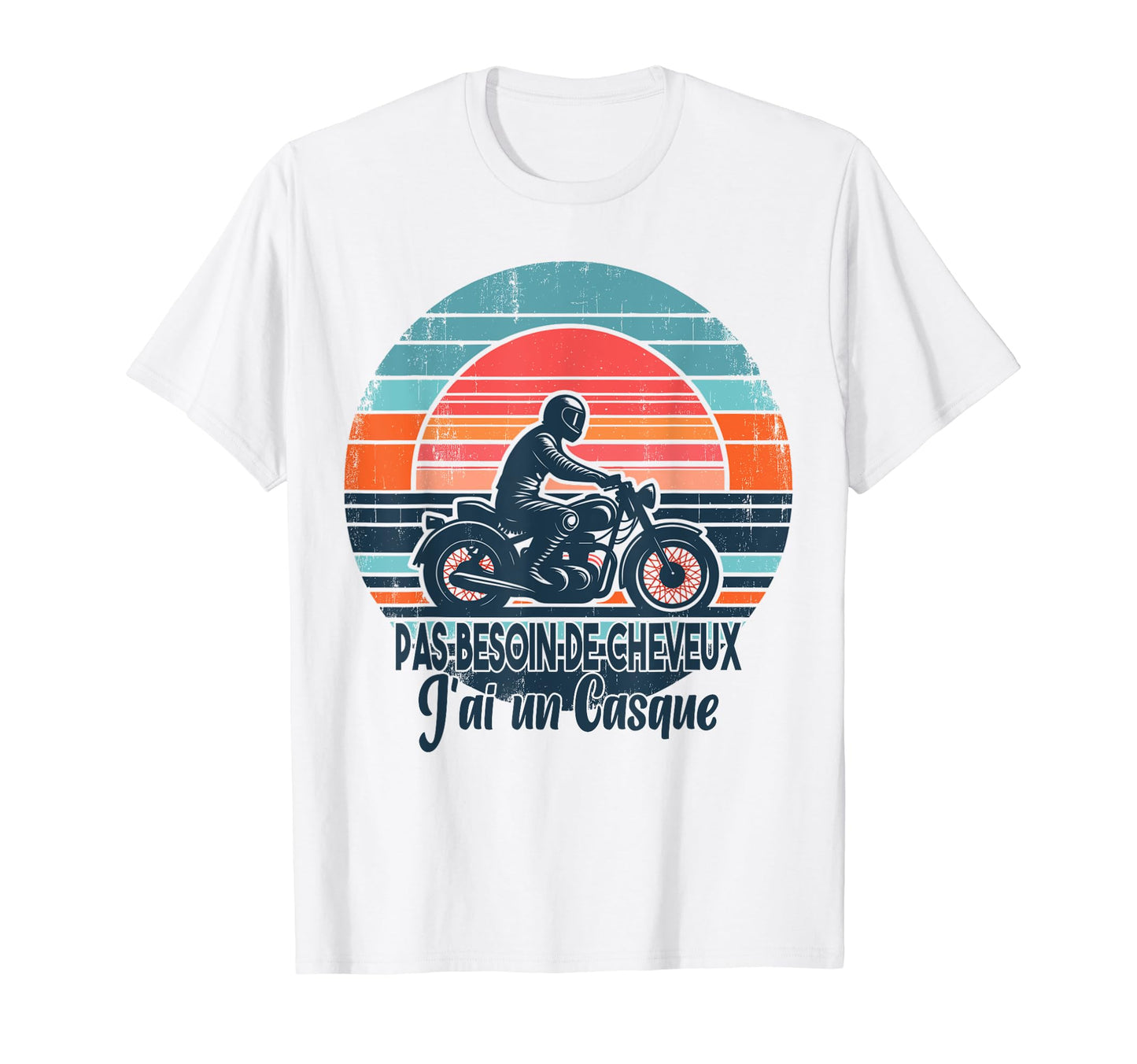 Dad Motorcycle Biker Bald Hairless T-Shirt - Novelty Apparel for Adults - T-Shirt, Sweatshirt, Hoodie