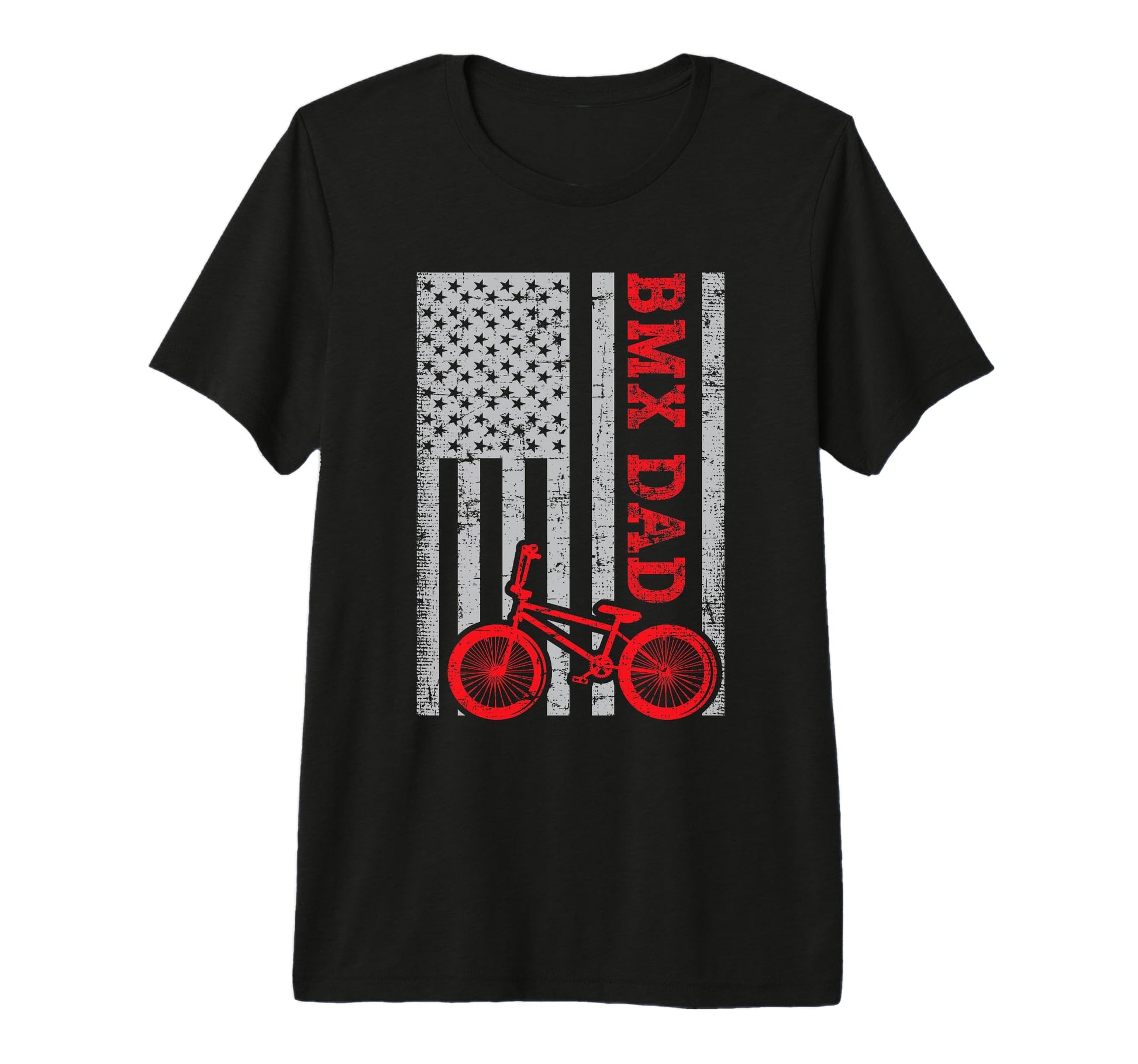 Bmx Dad Patriot Freestyle Bike Funny T-Shirt - Aesthetic Graphic Unisex - T-Shirt, Sweatshirt, Hoodie