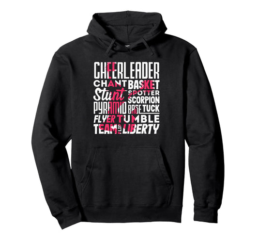 Cheerleader Cheer Moves Cheerleading Coach Hoodie - Minimalist Print Unisex - T-Shirt, Sweatshirt, Hoodie