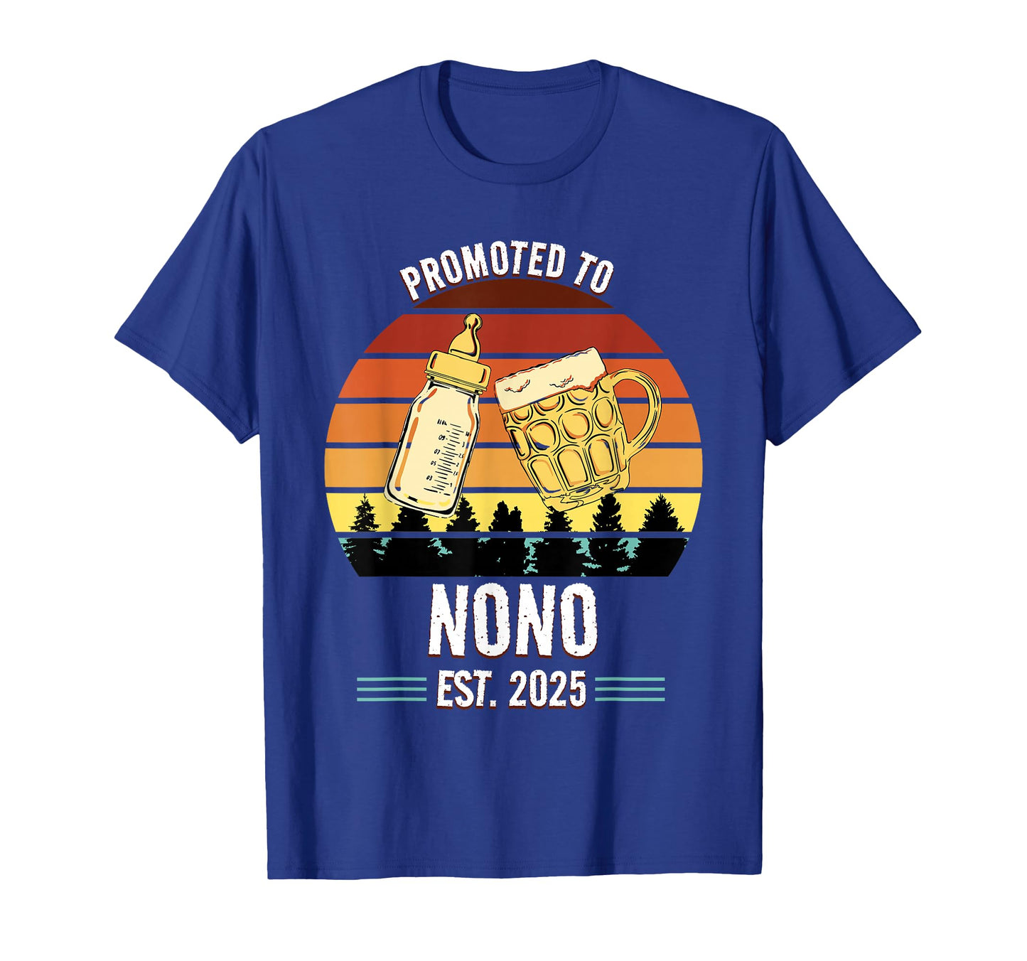 Funny New Grandpa Promoted To Nono 2025 T-Shirt - Novelty Apparel Unisex - T-Shirt, Sweatshirt, Hoodie
