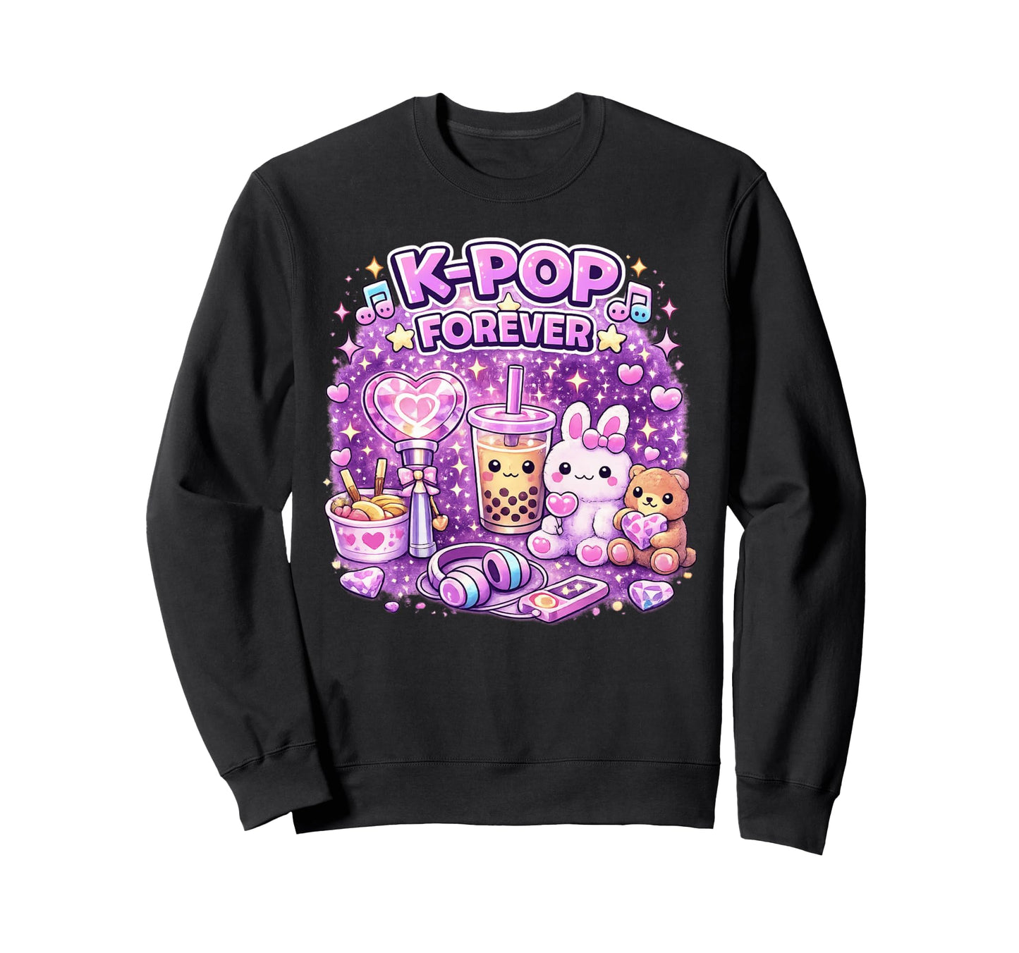K Pop Forever Sweatshirt - Graphic Print for Adults - T-Shirt, Sweatshirt, Hoodie