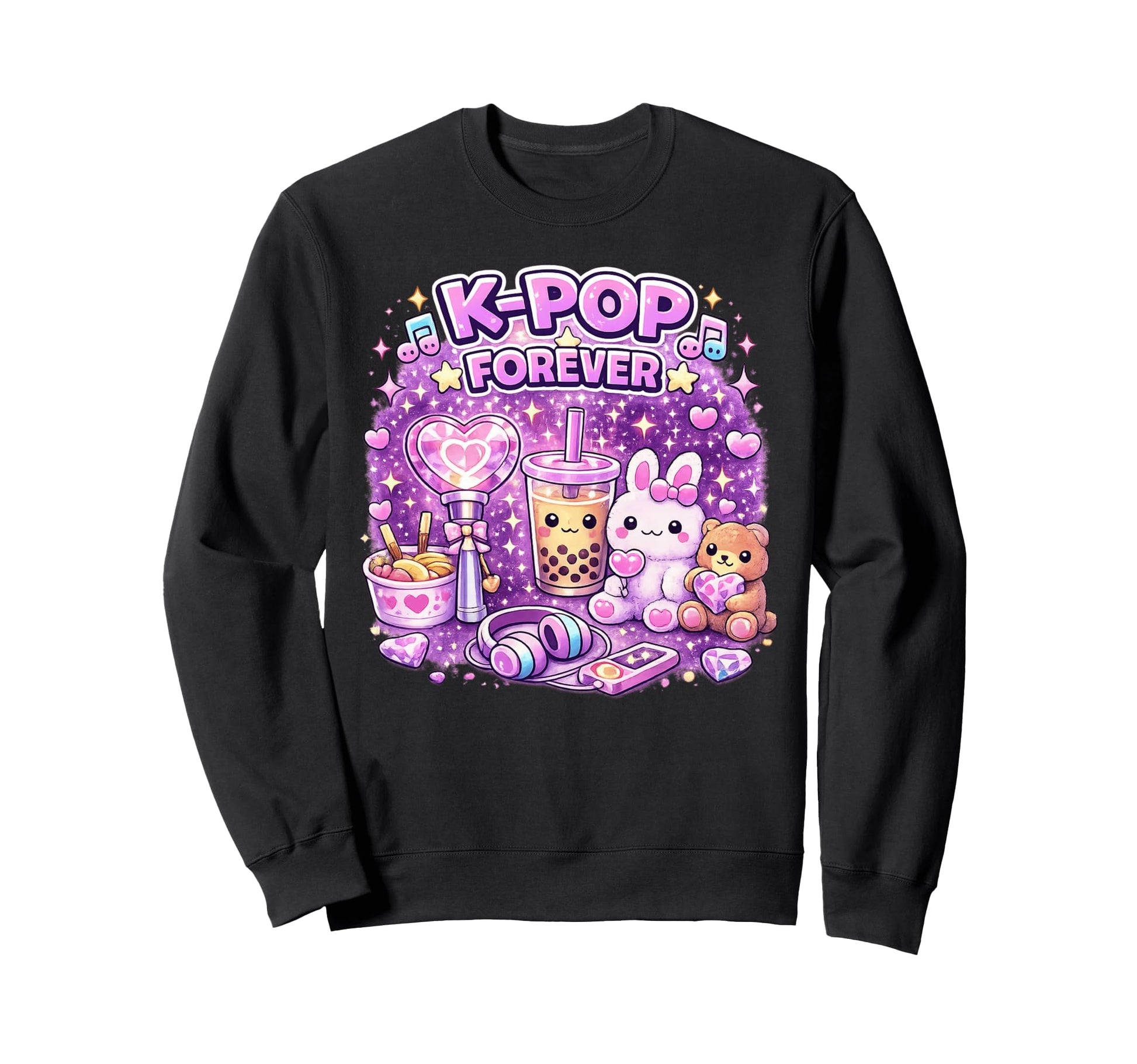 K Pop Forever Sweatshirt - Graphic Print for Adults - T-Shirt, Sweatshirt, Hoodie
