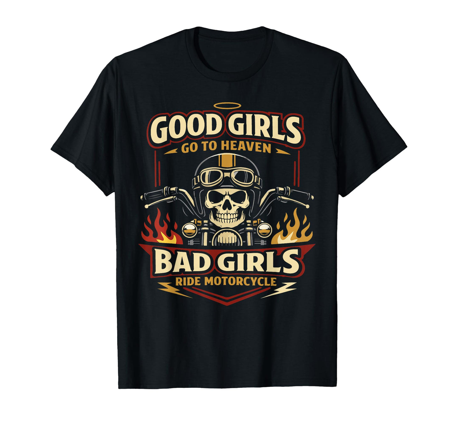 Motorcycle Biker Female Good T-Shirt - Novelty Apparel Men Women - T-Shirt, Sweatshirt, Hoodie