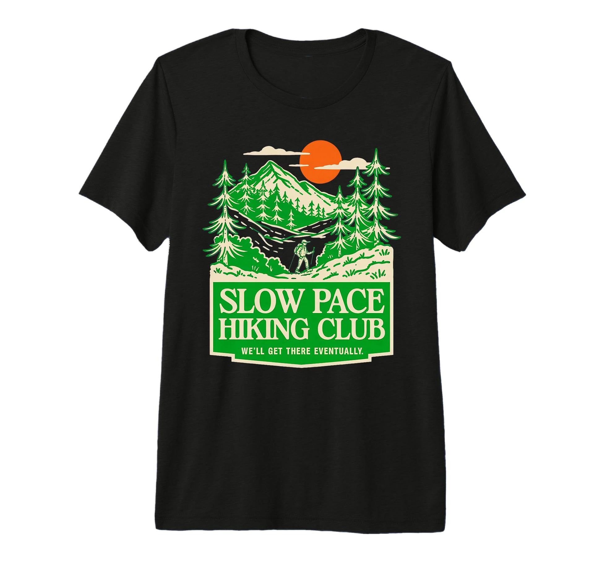 Slow Pace Hiking Club Well Reach T-Shirt - Casual Everyday Wear for Adults - T-Shirt, Sweatshirt, Hoodie