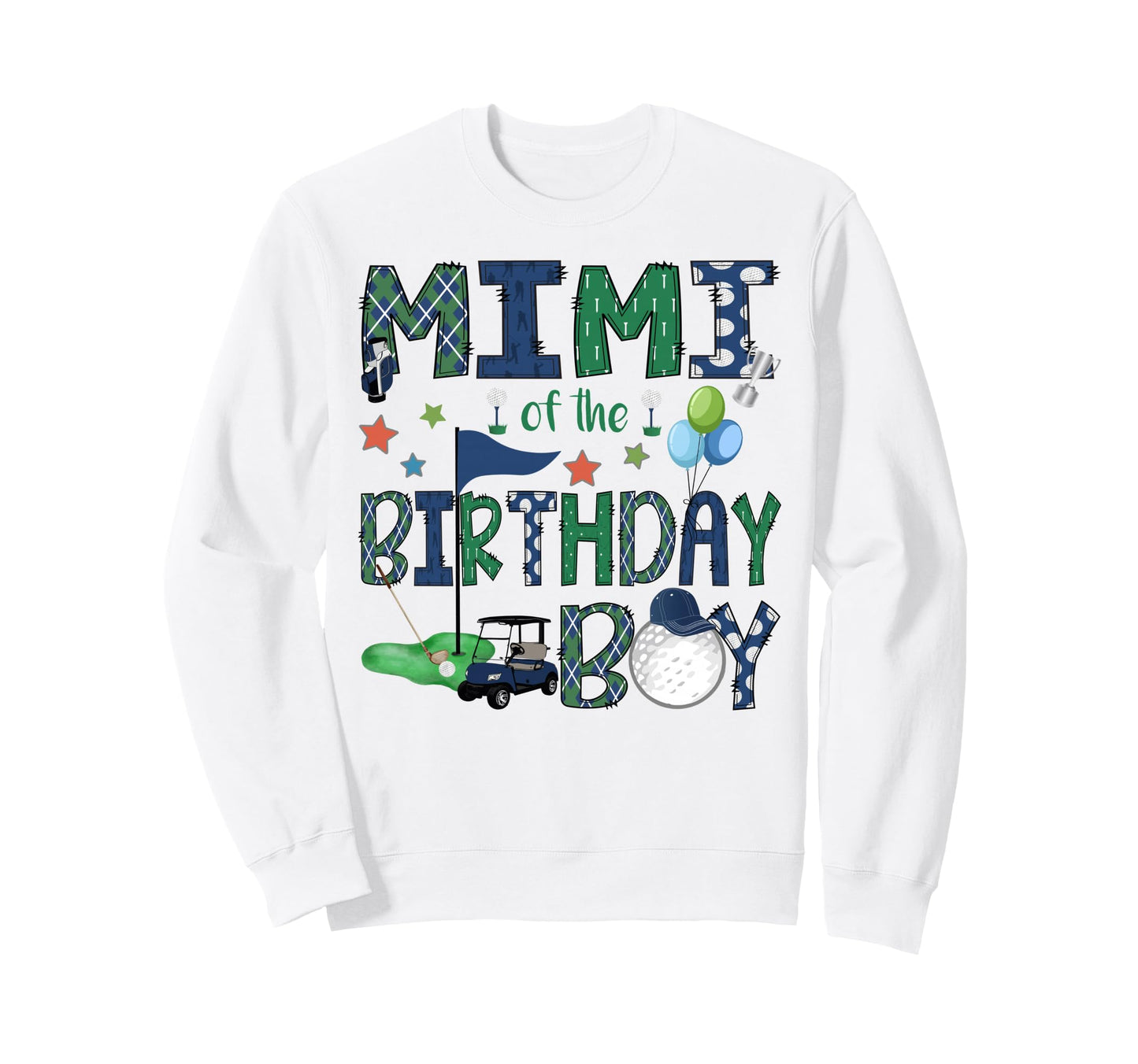 Mimi Birthday Hole One Golf Lover Sweatshirt - Aesthetic Graphic for Adults - T-Shirt, Sweatshirt, Hoodie