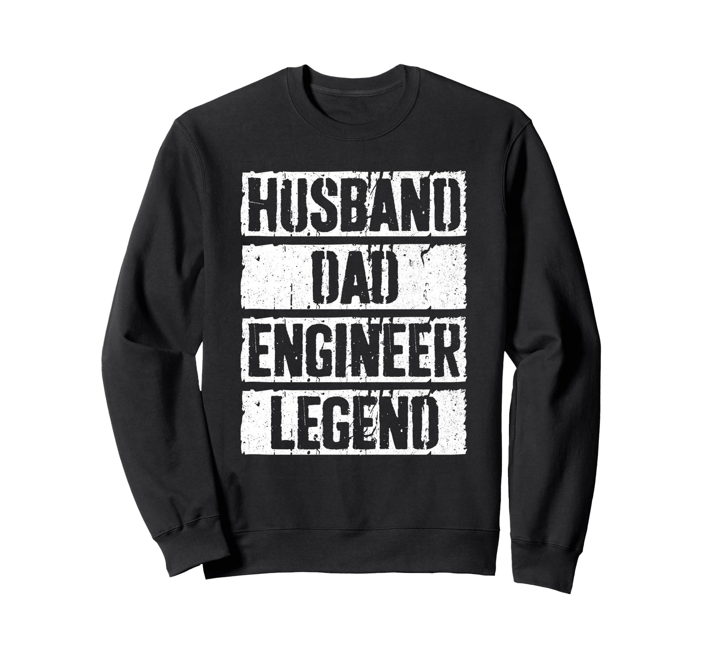 Husband Dad Engineer Legend Fathers Sweatshirt - Aesthetic Graphic Unisex - T-Shirt, Sweatshirt, Hoodie