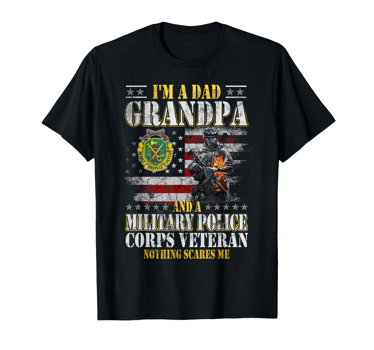 Im Dad Grandpa Military Police Corps T-Shirt - Minimalist Print for Adults - T-Shirt, Sweatshirt, Hoodie