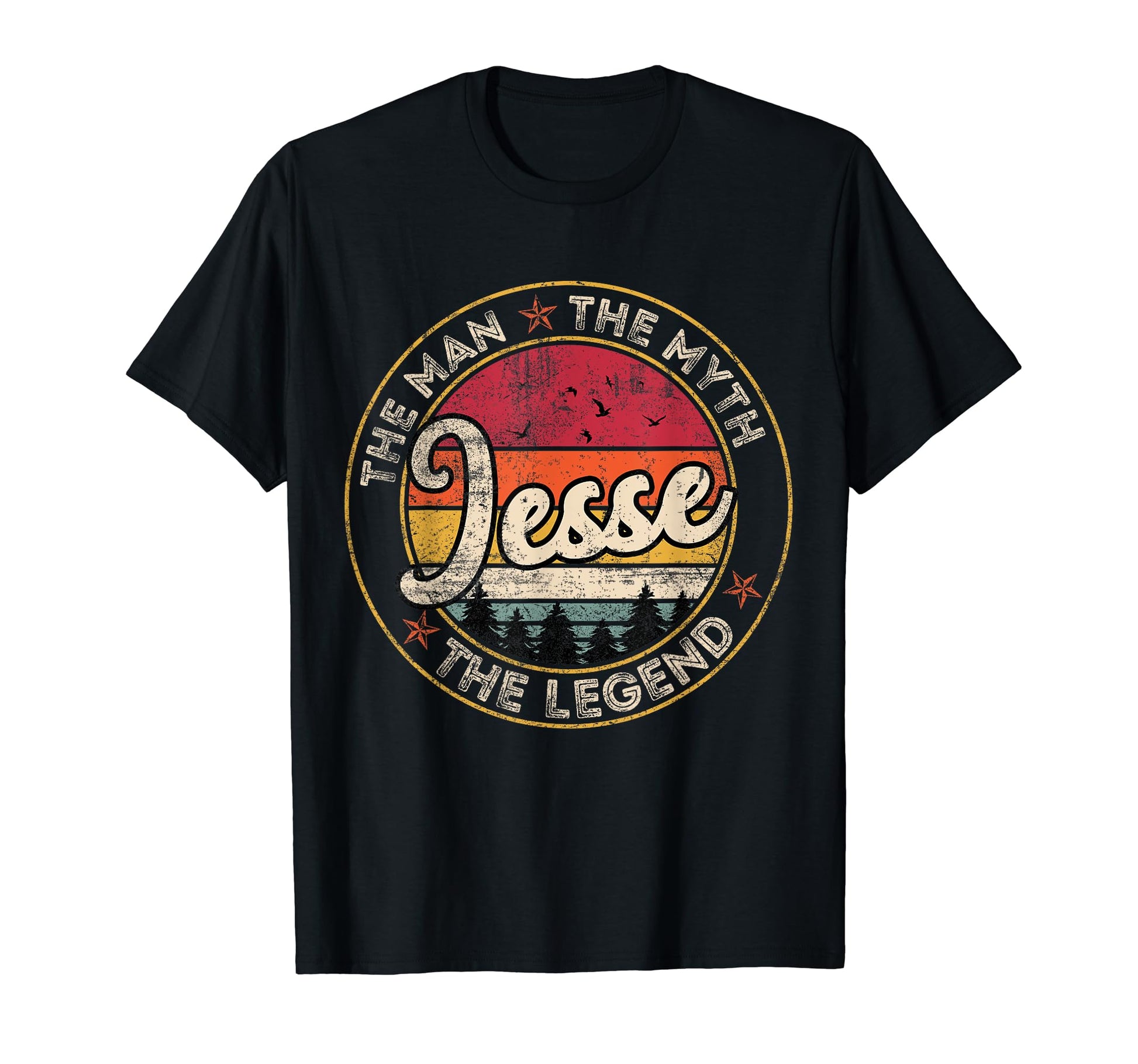 Jesse Myth Legend Personalized Name T-Shirt - Trendy Graphic Men Women - T-Shirt, Sweatshirt, Hoodie