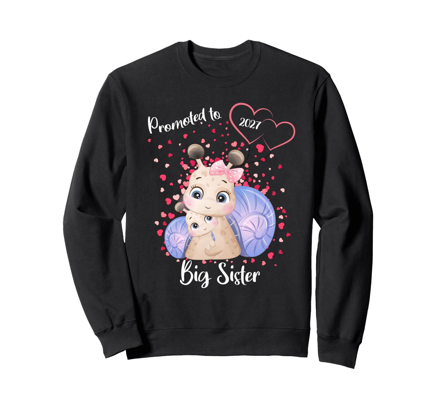 Promoted To Big Sister 2027 Sweatshirt - Novelty Apparel for Adults - T-Shirt, Sweatshirt, Hoodie