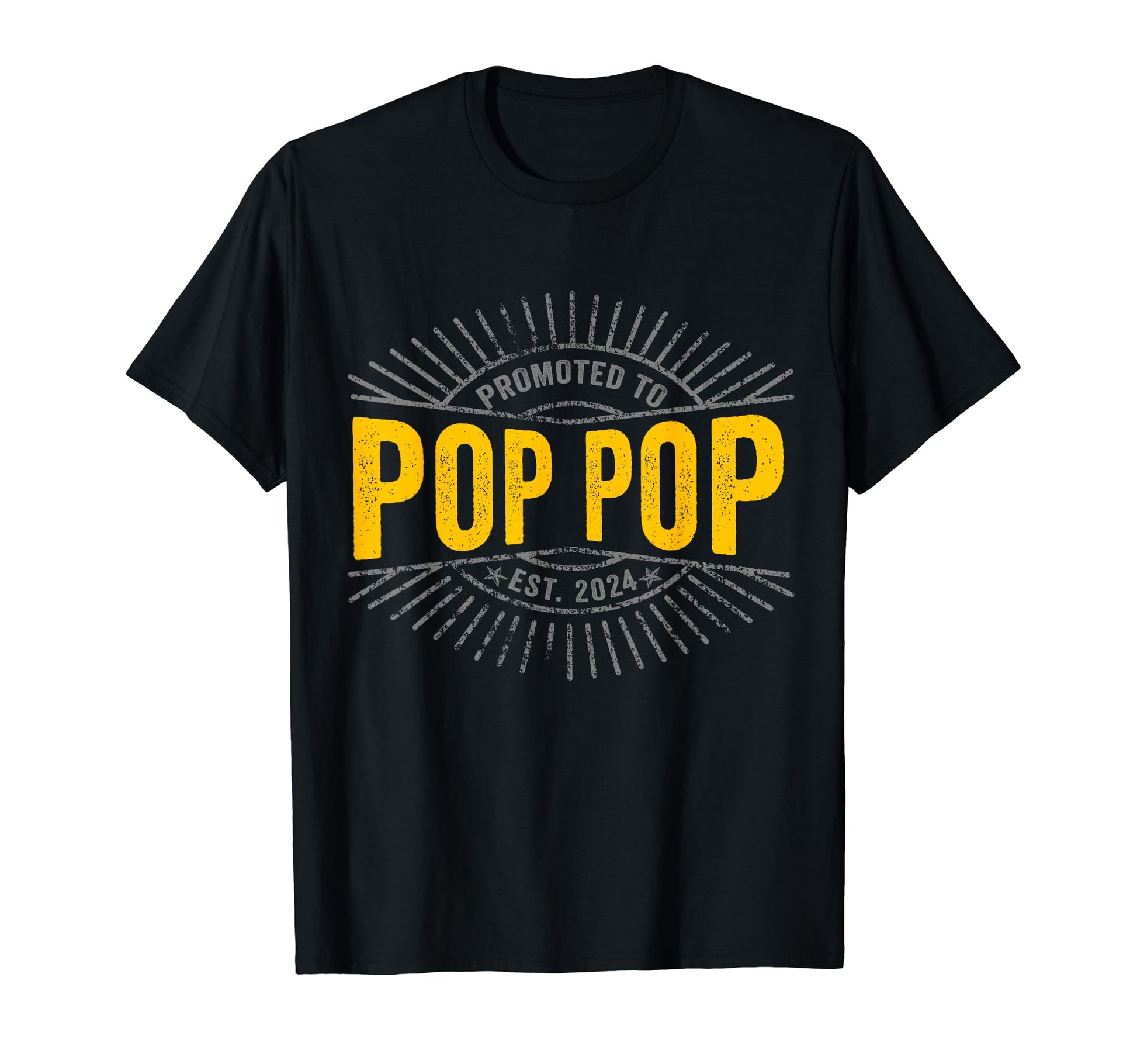 Soon To Be Pop Pop Est 2024 Promoted To T-Shirt - Minimalist Print Unisex - T-Shirt, Sweatshirt, Hoodie