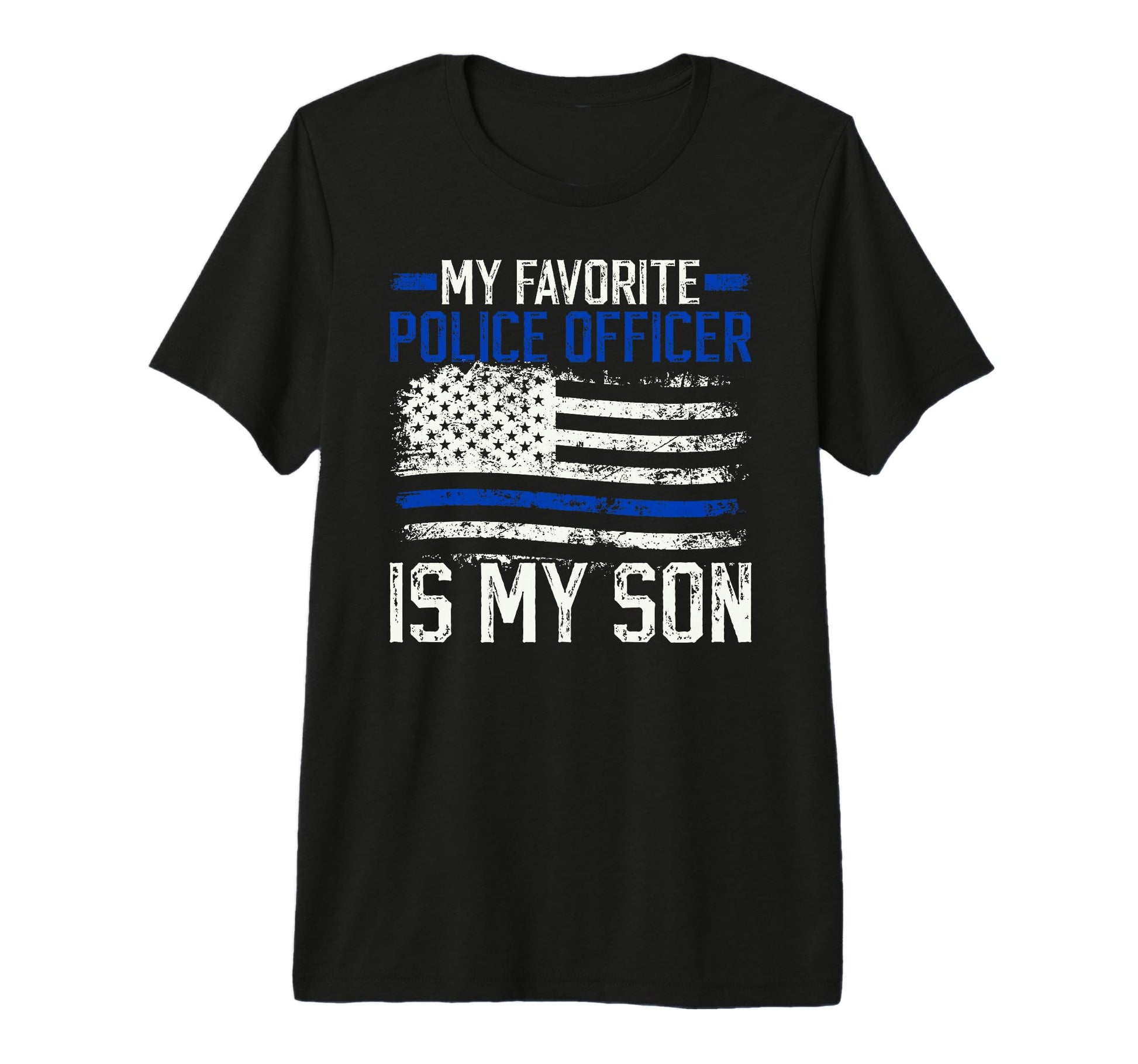 Mens My Favorite Police Officer Dad Police T-Shirt - Graphic Print Unisex - T-Shirt, Sweatshirt, Hoodie