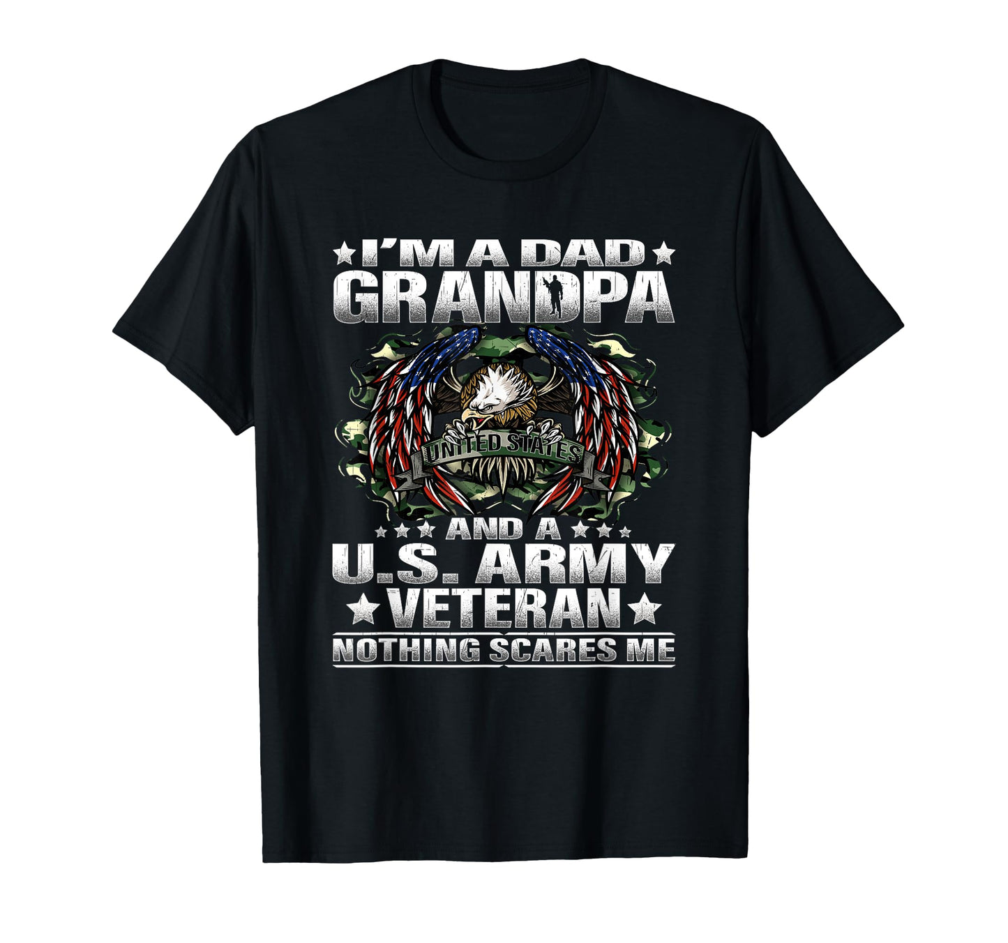 Im Dad Grandpa And Us Army Veteran T-Shirt - Graphic Print Men Women - T-Shirt, Sweatshirt, Hoodie