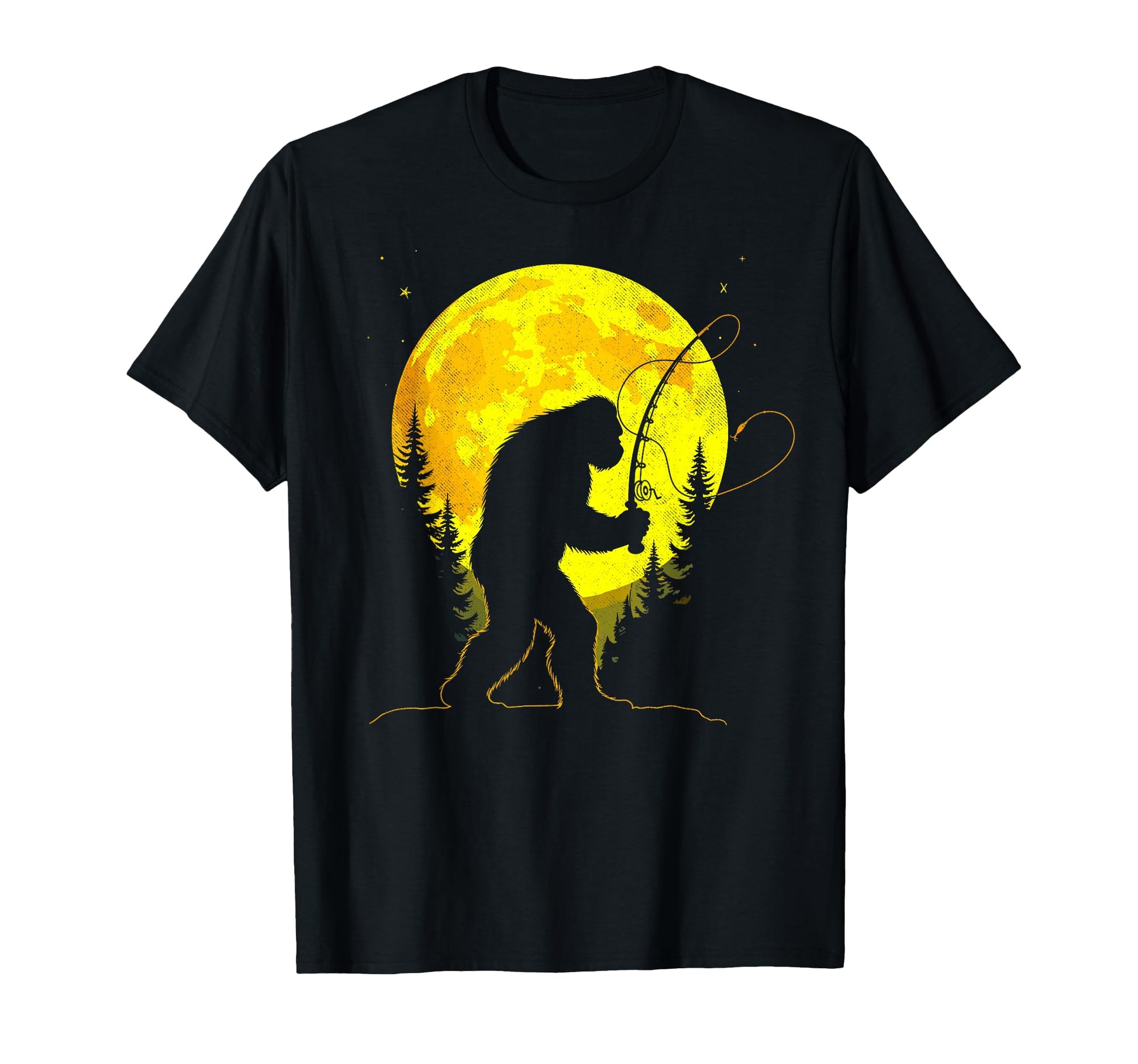 Bassquatch Sasquatch Fisher Bass T-Shirt - Novelty Apparel Men Women - T-Shirt, Sweatshirt, Hoodie