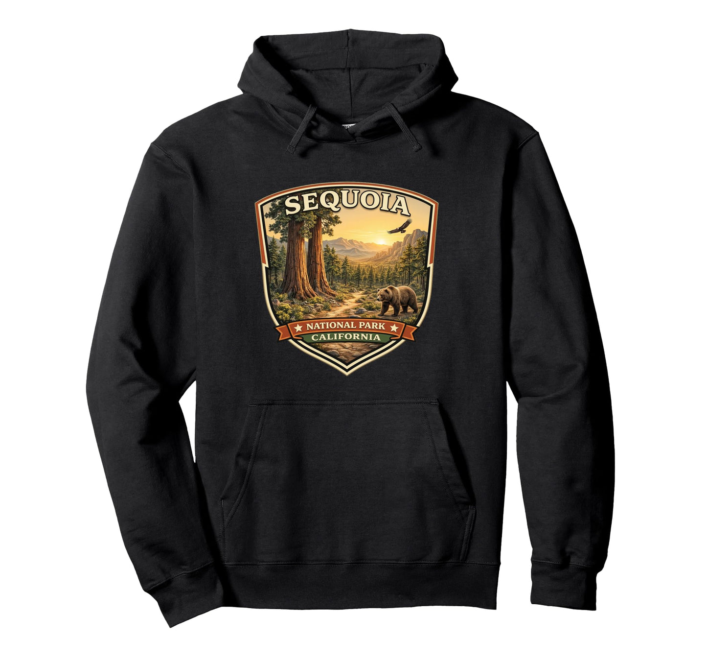 Sequoia National Park California Hoodie - Fun Novelty Design for Adults - T-Shirt, Sweatshirt, Hoodie