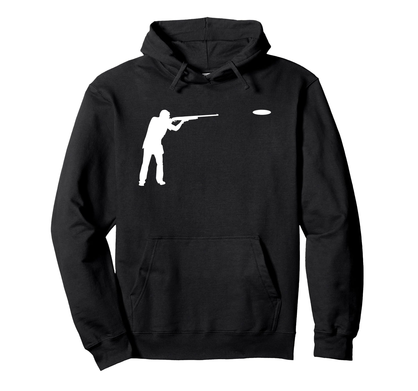 Silhouette Sporting Clays Player Pigeon Hoodie - Graphic Print Unisex - T-Shirt, Sweatshirt, Hoodie