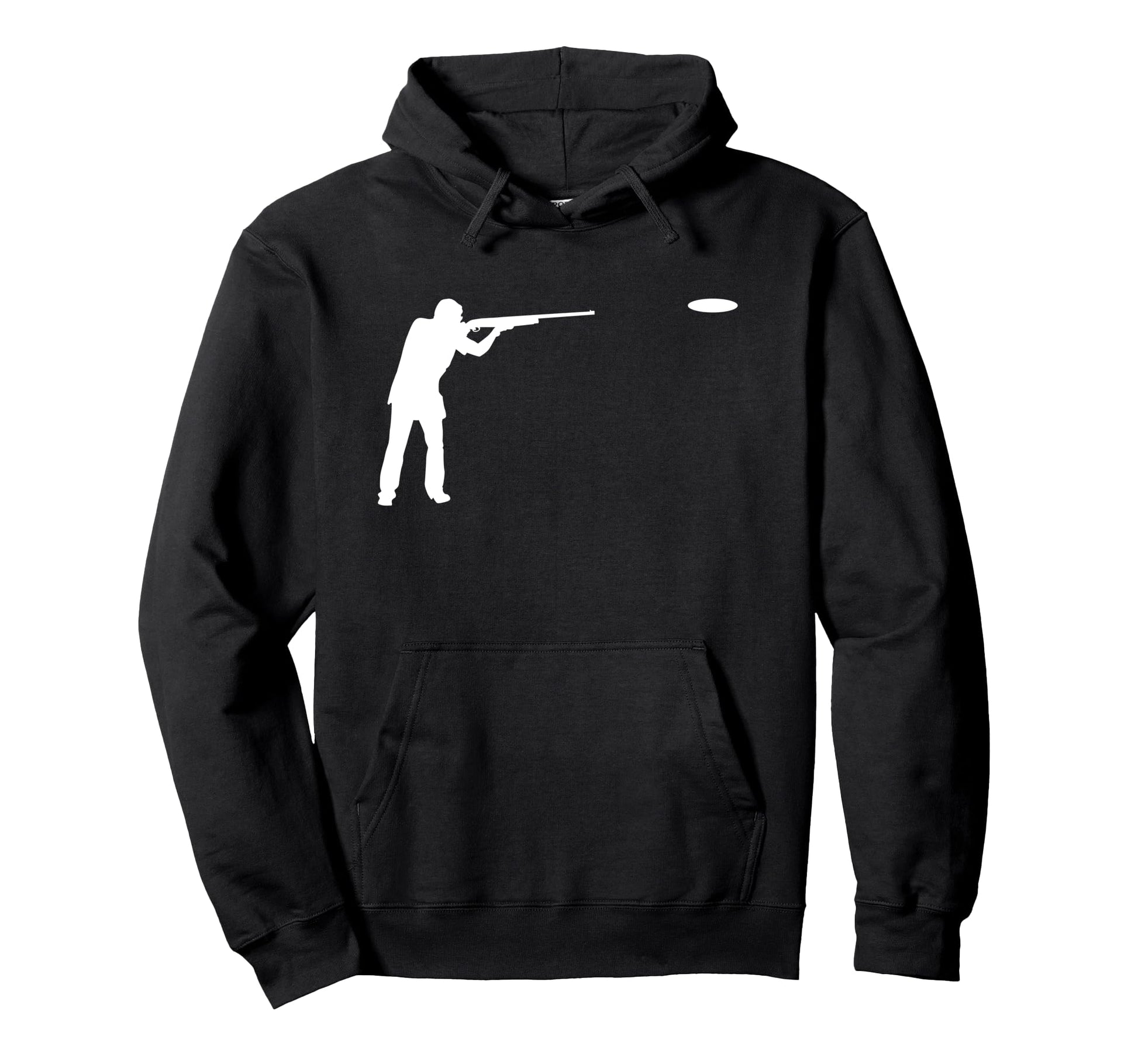 Silhouette Sporting Clays Player Pigeon Hoodie - Graphic Print Unisex - T-Shirt, Sweatshirt, Hoodie