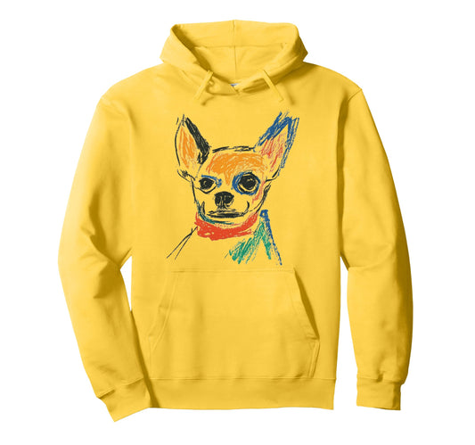 Chihuahua Pop Art Hoodie - Minimalist Print for Adults - T-Shirt, Sweatshirt, Hoodie
