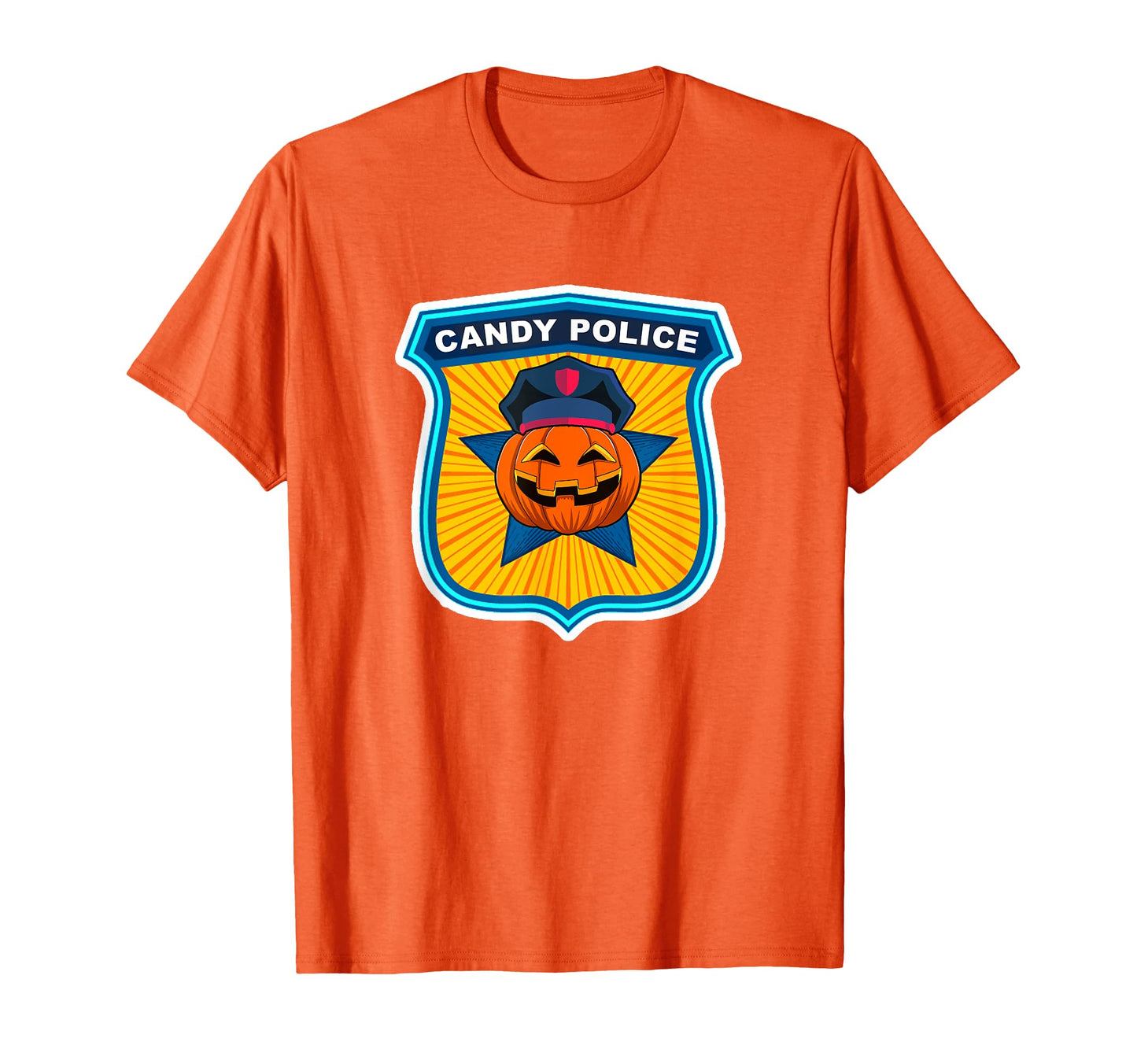 Scary Theme Party Candy Police Security T-Shirt - Custom Art Print Unisex - T-Shirt, Sweatshirt, Hoodie