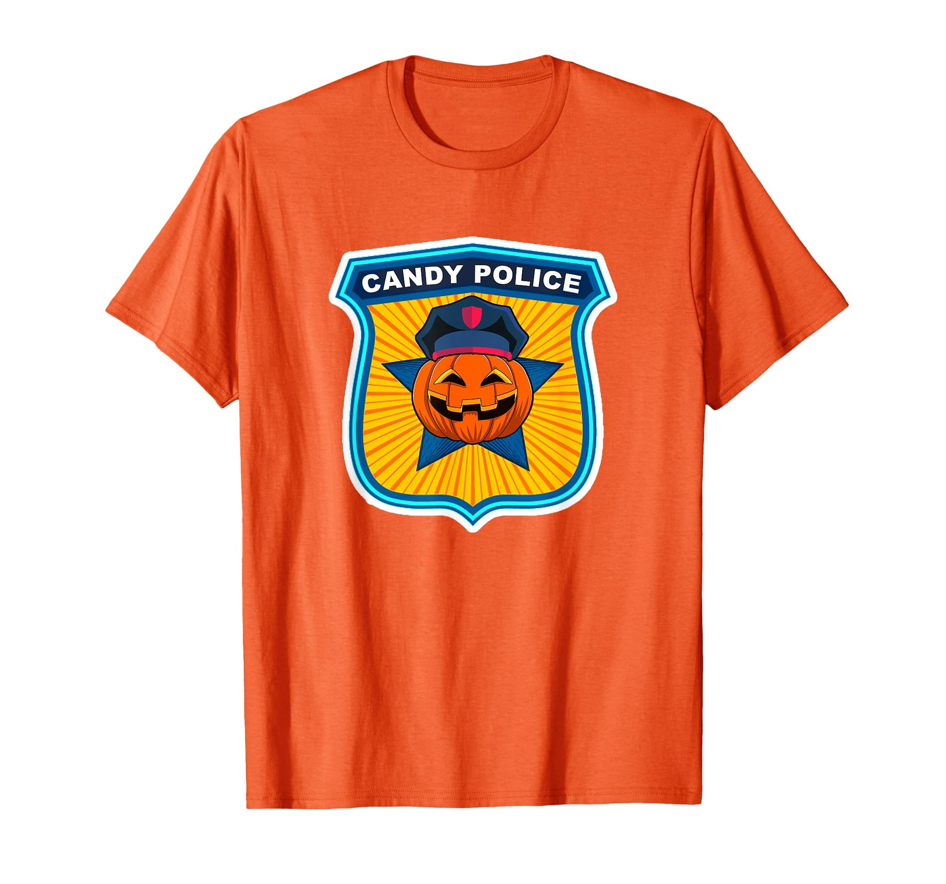 Scary Theme Party Candy Police Security T-Shirt - Custom Art Print Unisex - T-Shirt, Sweatshirt, Hoodie