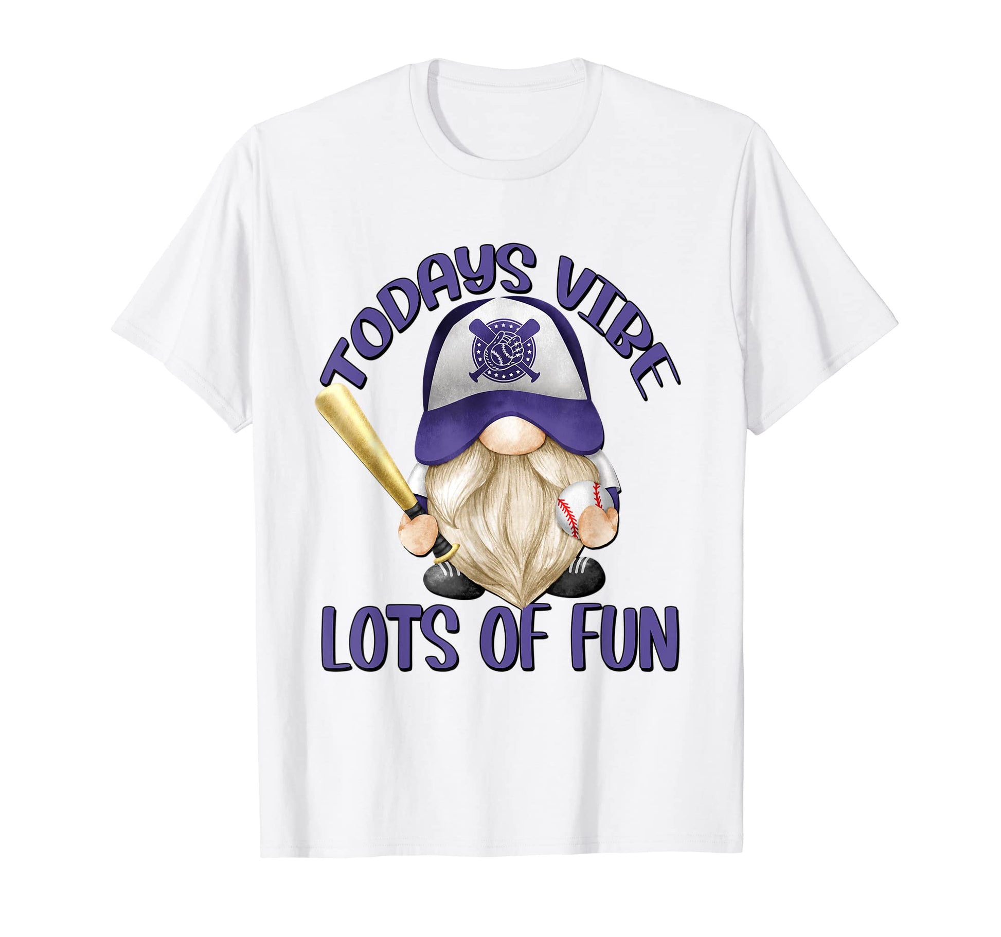 Gnome Baseball Grandpa Motif Funny T-Shirt - Unique Graphic Men Women - T-Shirt, Sweatshirt, Hoodie