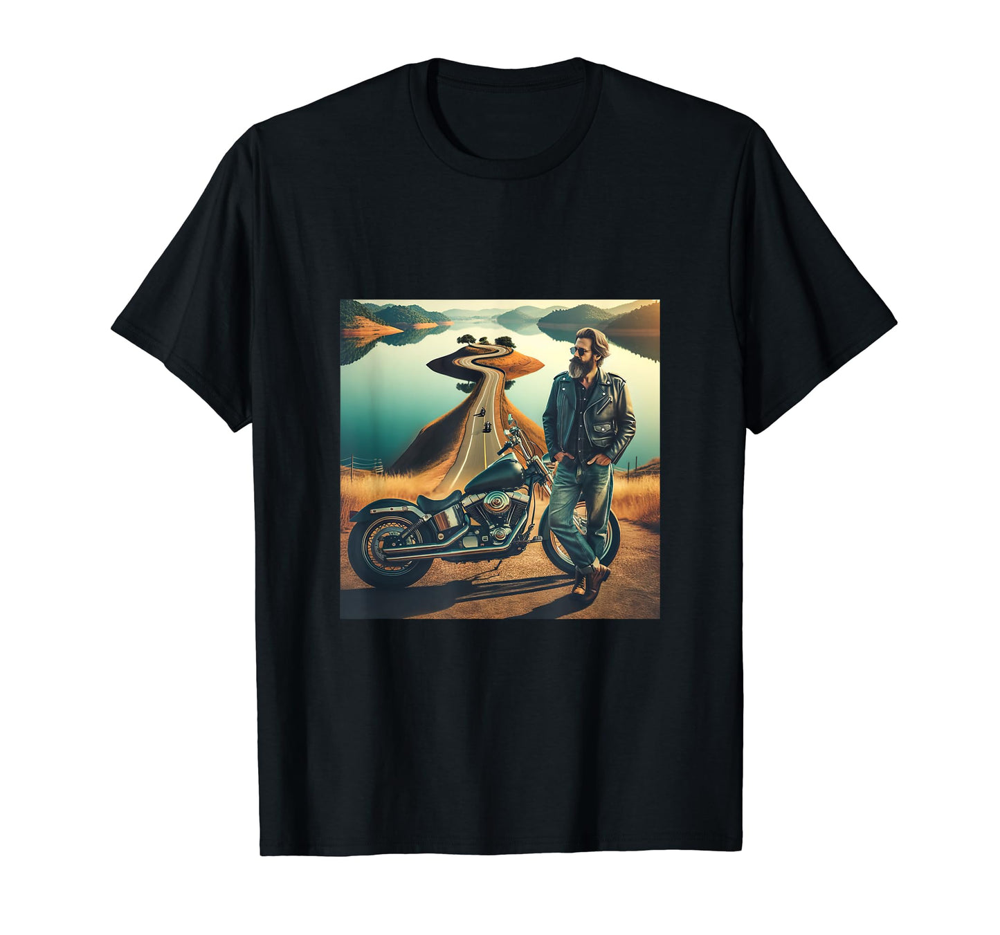 Biker Dad Reflections Freedom T-Shirt - Casual Everyday Wear for Adults - T-Shirt, Sweatshirt, Hoodie