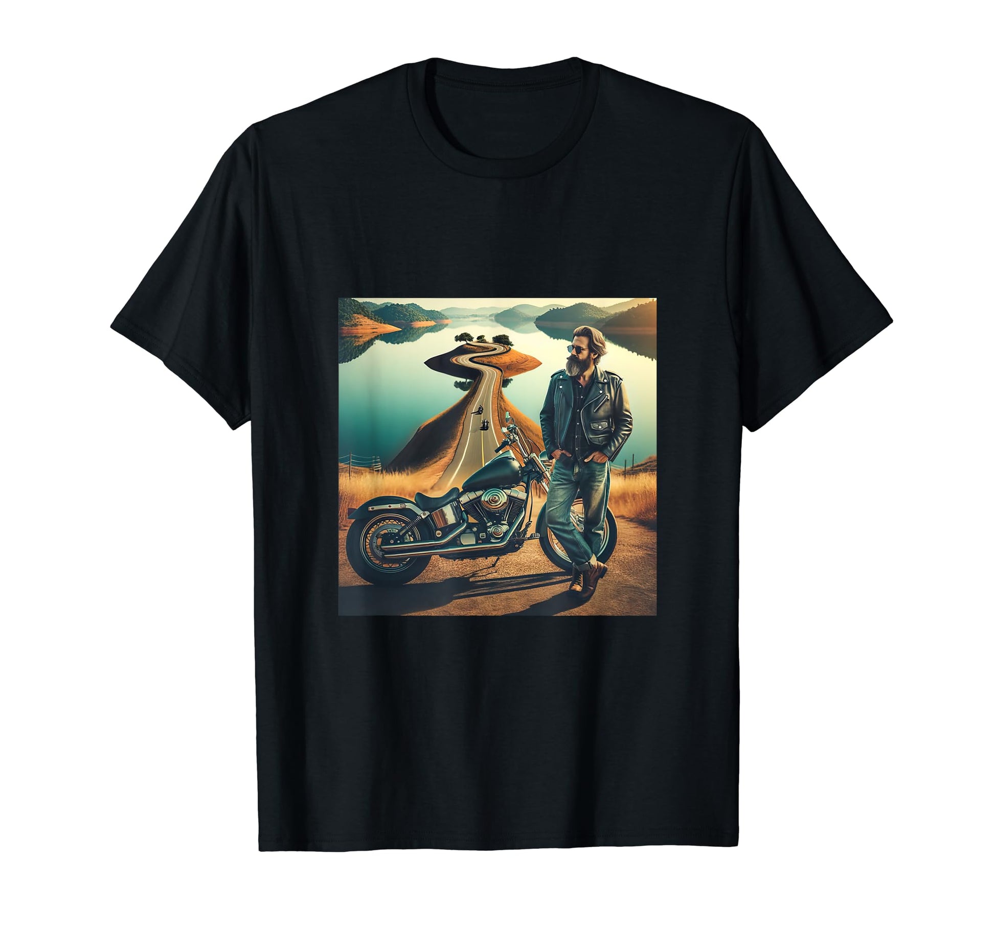 Biker Dad Reflections Freedom T-Shirt - Casual Everyday Wear for Adults - T-Shirt, Sweatshirt, Hoodie
