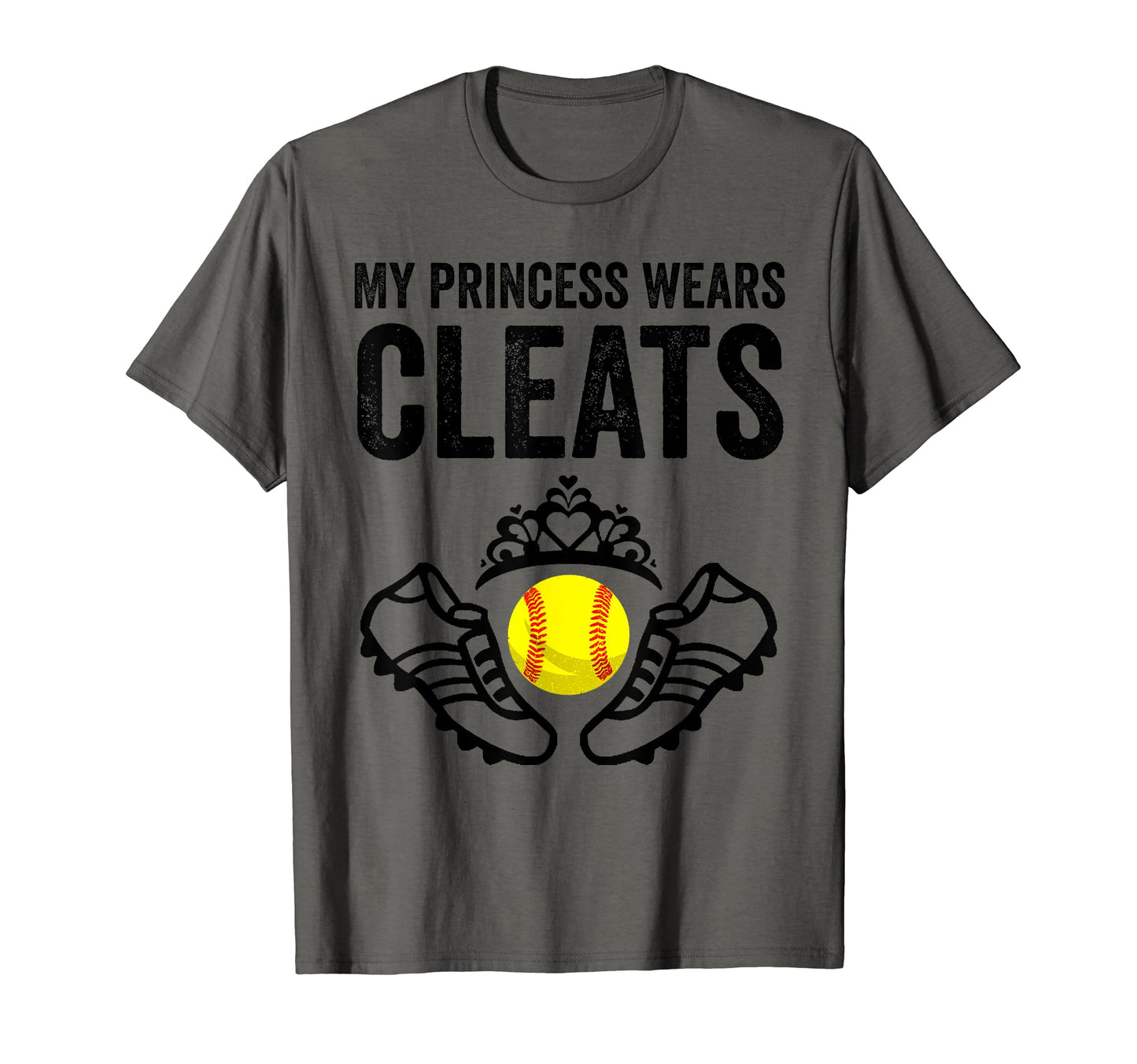 Funny My Princess Wears Cleats Gift T-Shirt - Novelty Apparel Unisex - T-Shirt, Sweatshirt, Hoodie