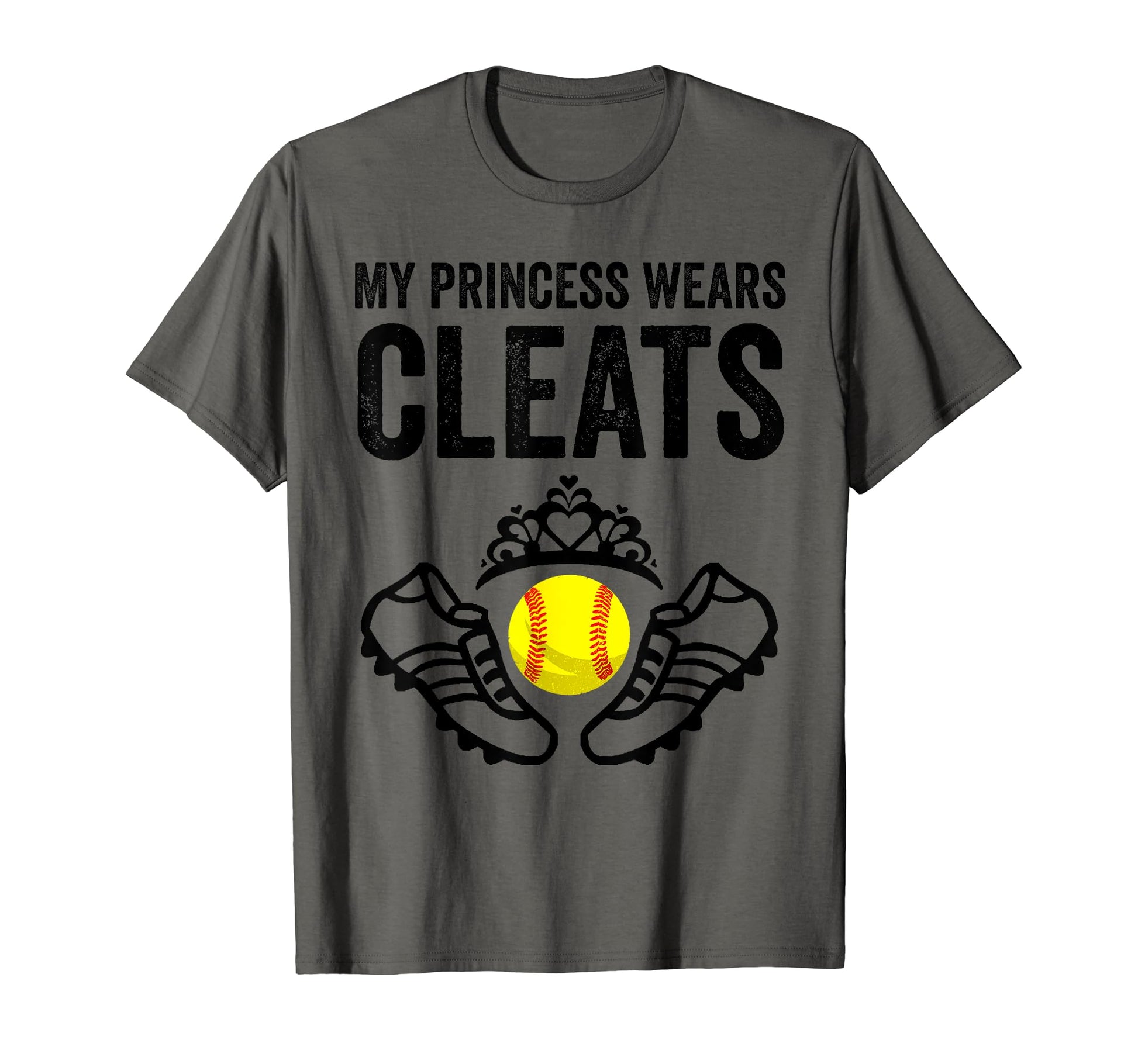 Funny My Princess Wears Cleats Gift T-Shirt - Novelty Apparel Unisex - T-Shirt, Sweatshirt, Hoodie