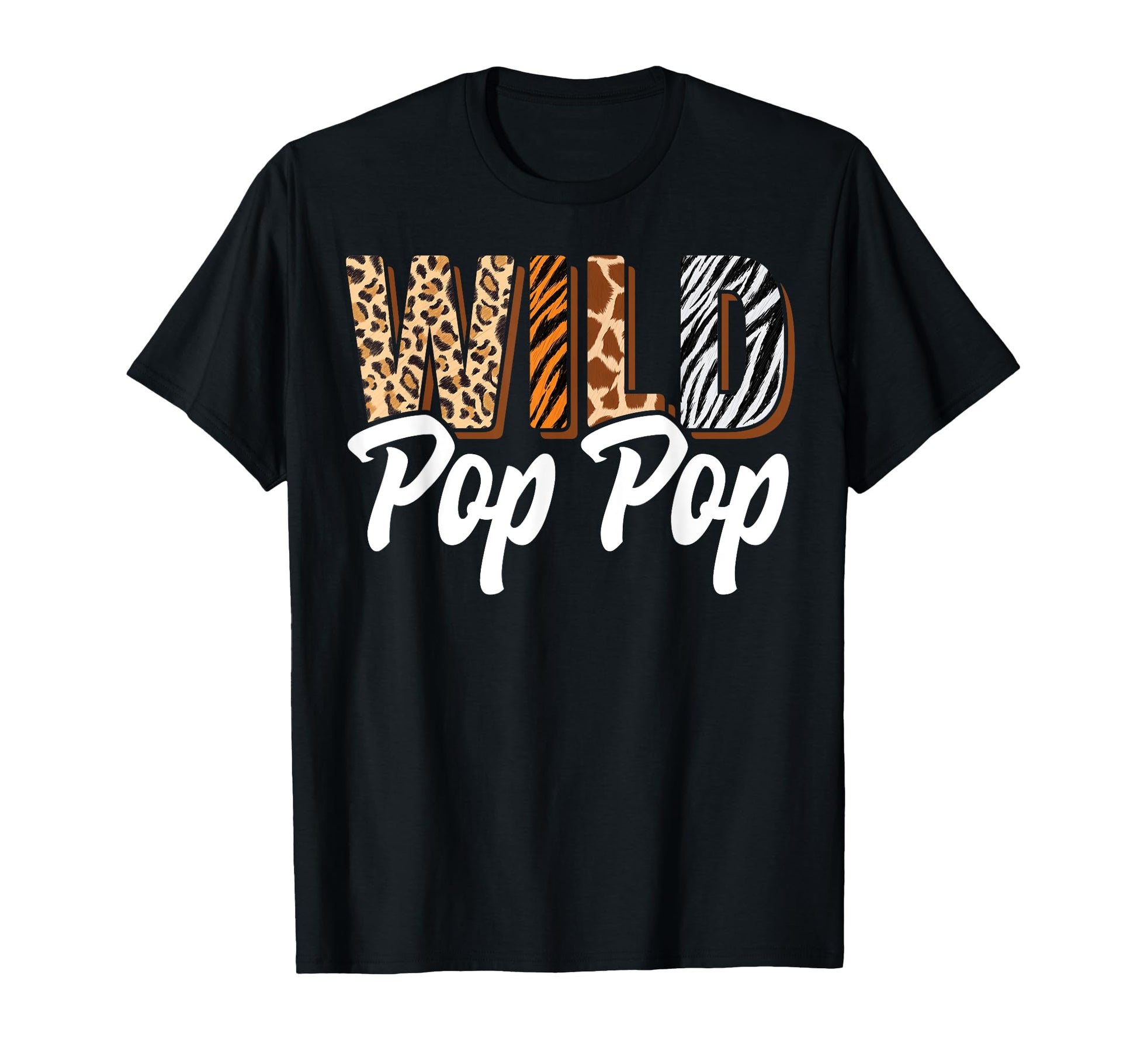 Wild Pop Pop Zoo Born Two Be Wild B T-Shirt - Aesthetic Graphic for Adults - T-Shirt, Sweatshirt, Hoodie