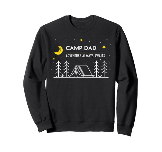 Camp Dad Camping Fathers Day Sweatshirt - Graphic Print Unisex - T-Shirt, Sweatshirt, Hoodie