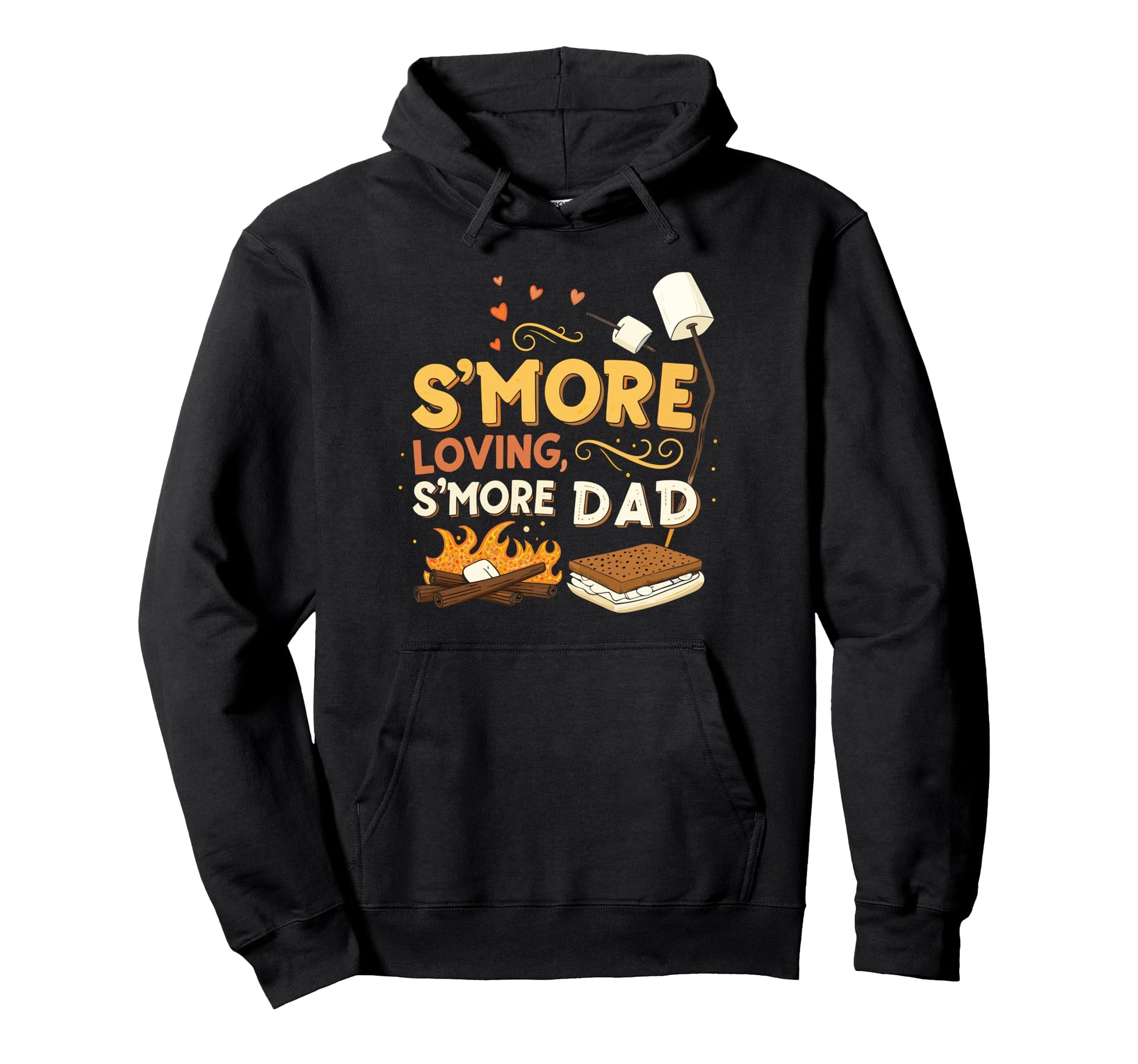 Smore Loving Smore Dad Funny Fathers Hoodie - Minimalist Print for Adults - T-Shirt, Sweatshirt, Hoodie
