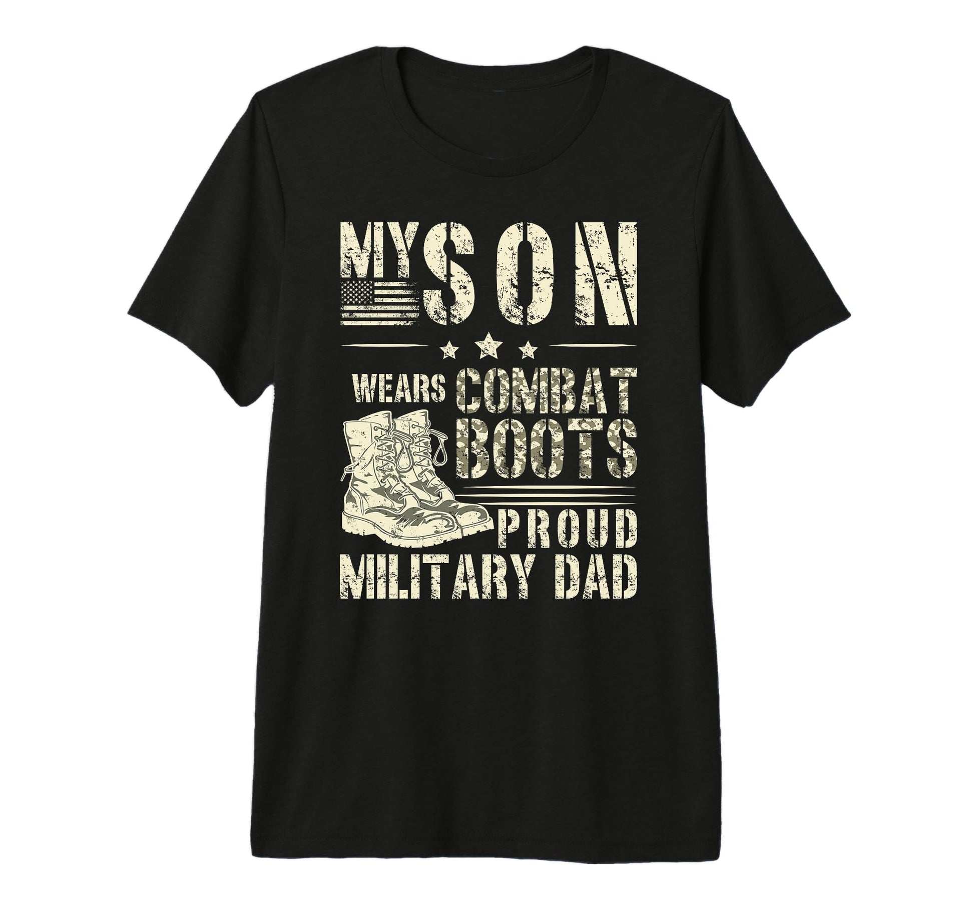 Mens Proud Military Dad Military Father T-Shirt - Streetwear Style Unisex - T-Shirt, Sweatshirt, Hoodie