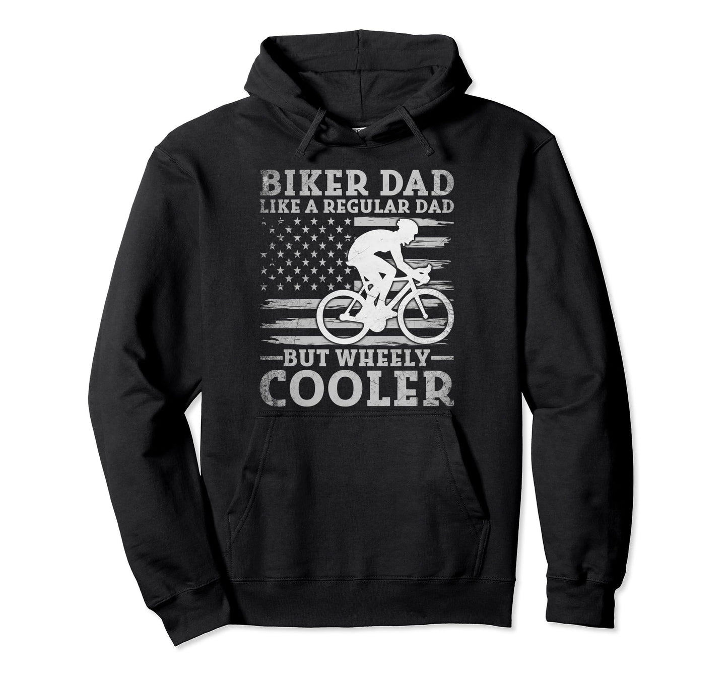 American Flag Biker Dad Like Normal Hoodie - Streetwear Style for Adults - T-Shirt, Sweatshirt, Hoodie
