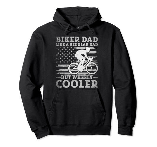 American Flag Biker Dad Like Normal Hoodie - Streetwear Style for Adults - T-Shirt, Sweatshirt, Hoodie