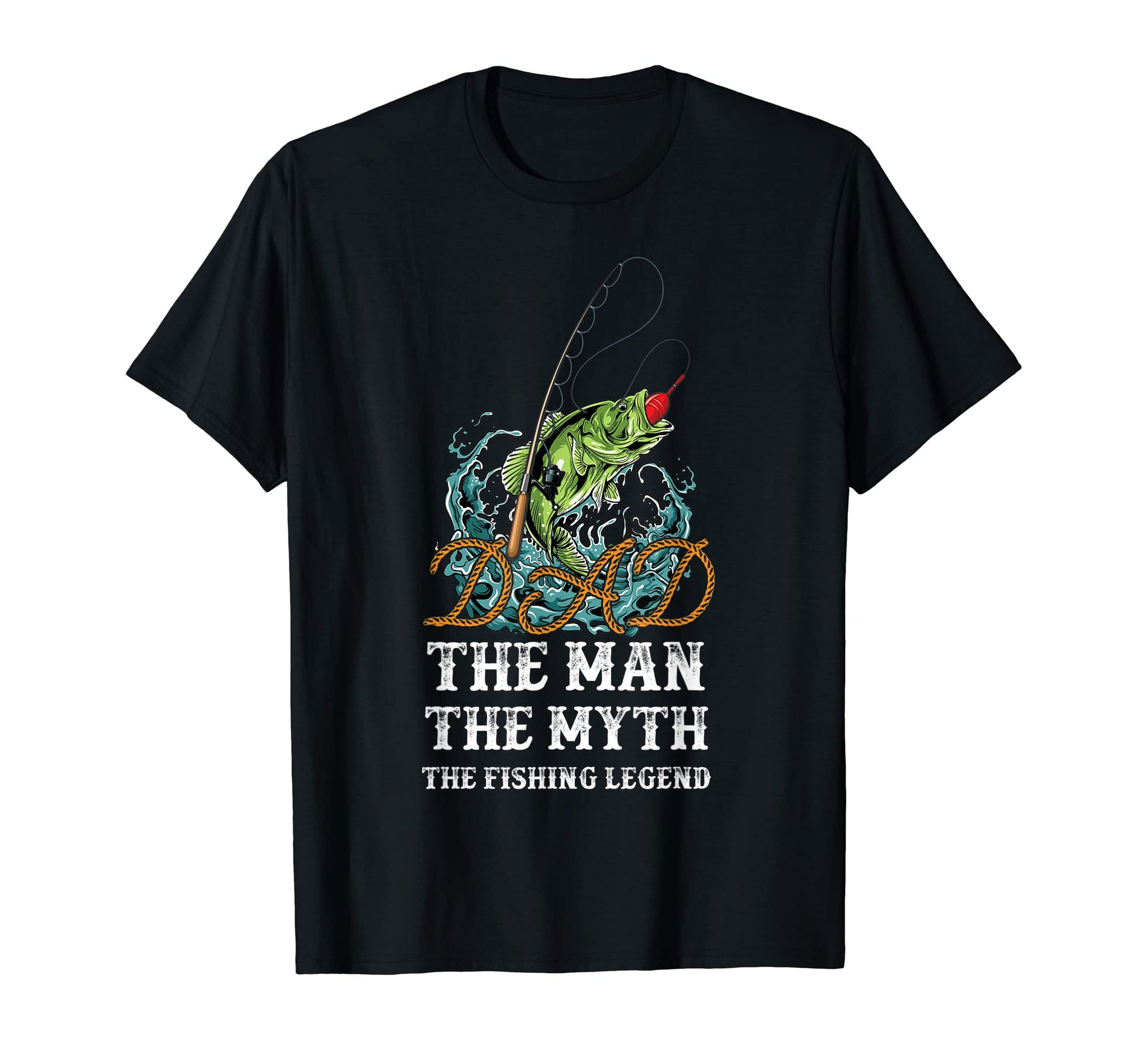 Father Day Fishing Dad Myth Fishing T-Shirt - Graphic Print for Adults - T-Shirt, Sweatshirt, Hoodie