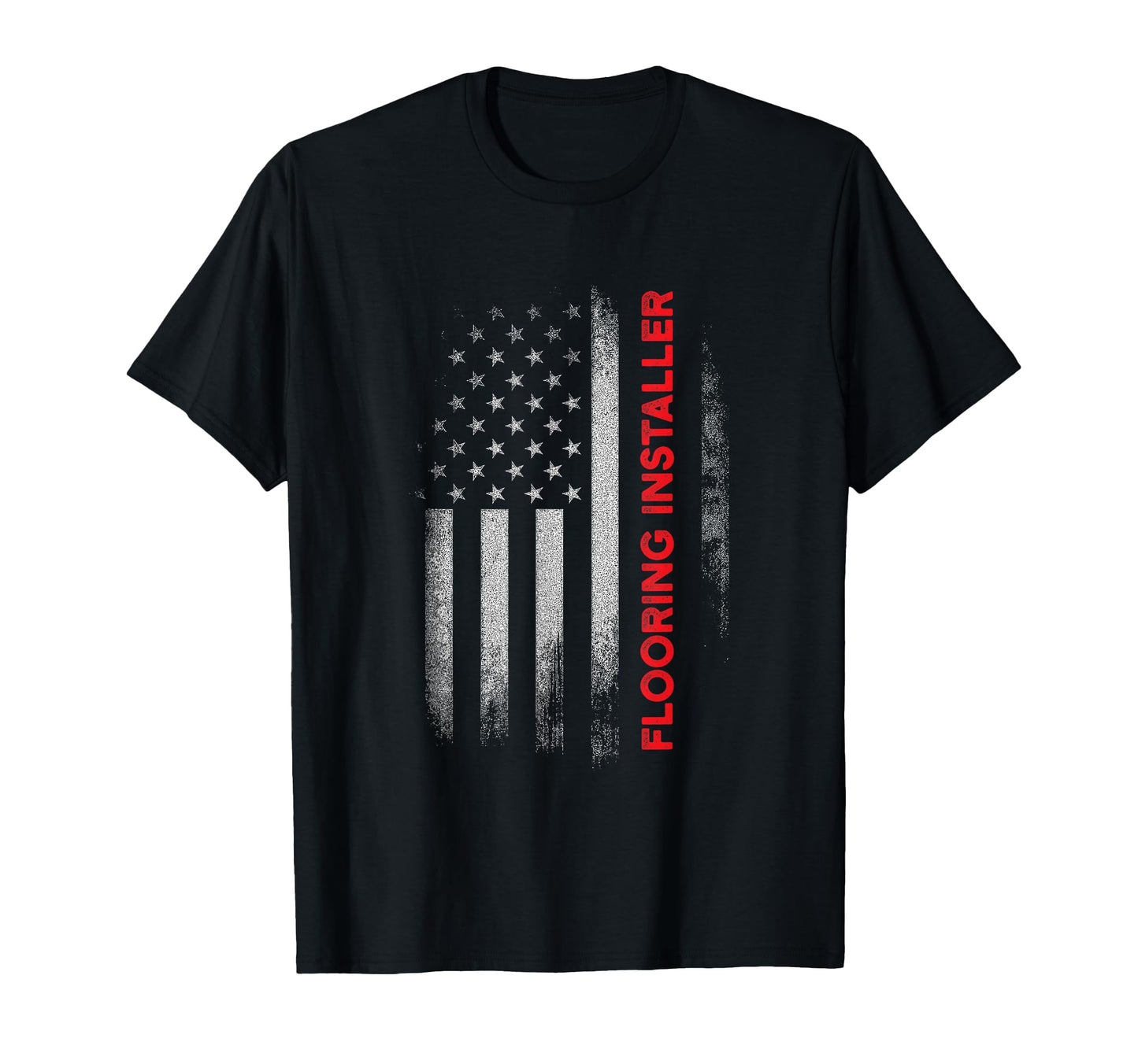 Flooring Installer Contractor Usa Flag T-Shirt - Custom Art Print Unisex - T-Shirt, Sweatshirt, Hoodie