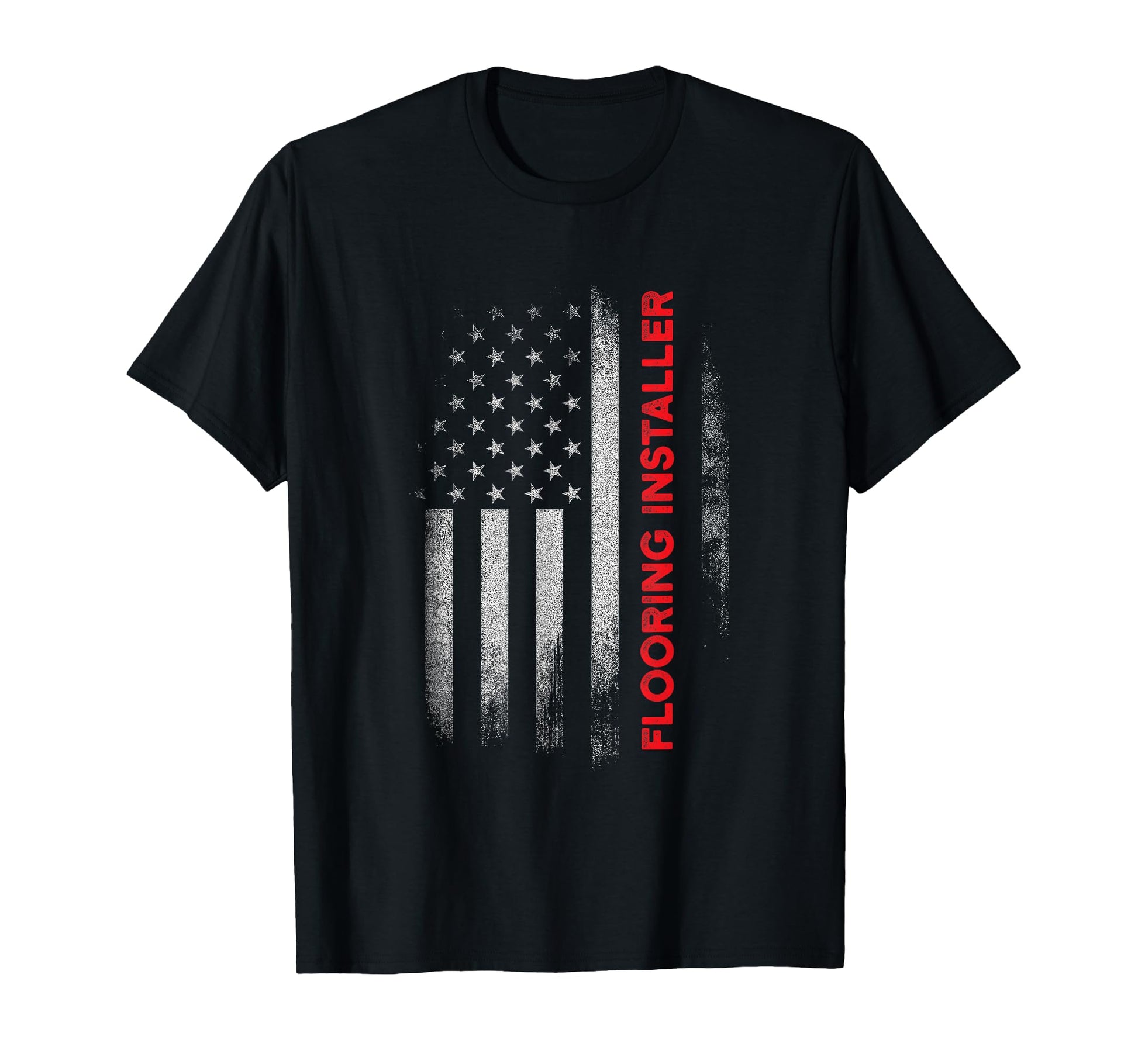 Flooring Installer Contractor Usa Flag T-Shirt - Custom Art Print Unisex - T-Shirt, Sweatshirt, Hoodie