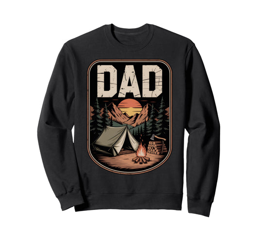 Camping Dad Bushcraft Outdoor Survival Sweatshirt - Unique Graphic Unisex - T-Shirt, Sweatshirt, Hoodie
