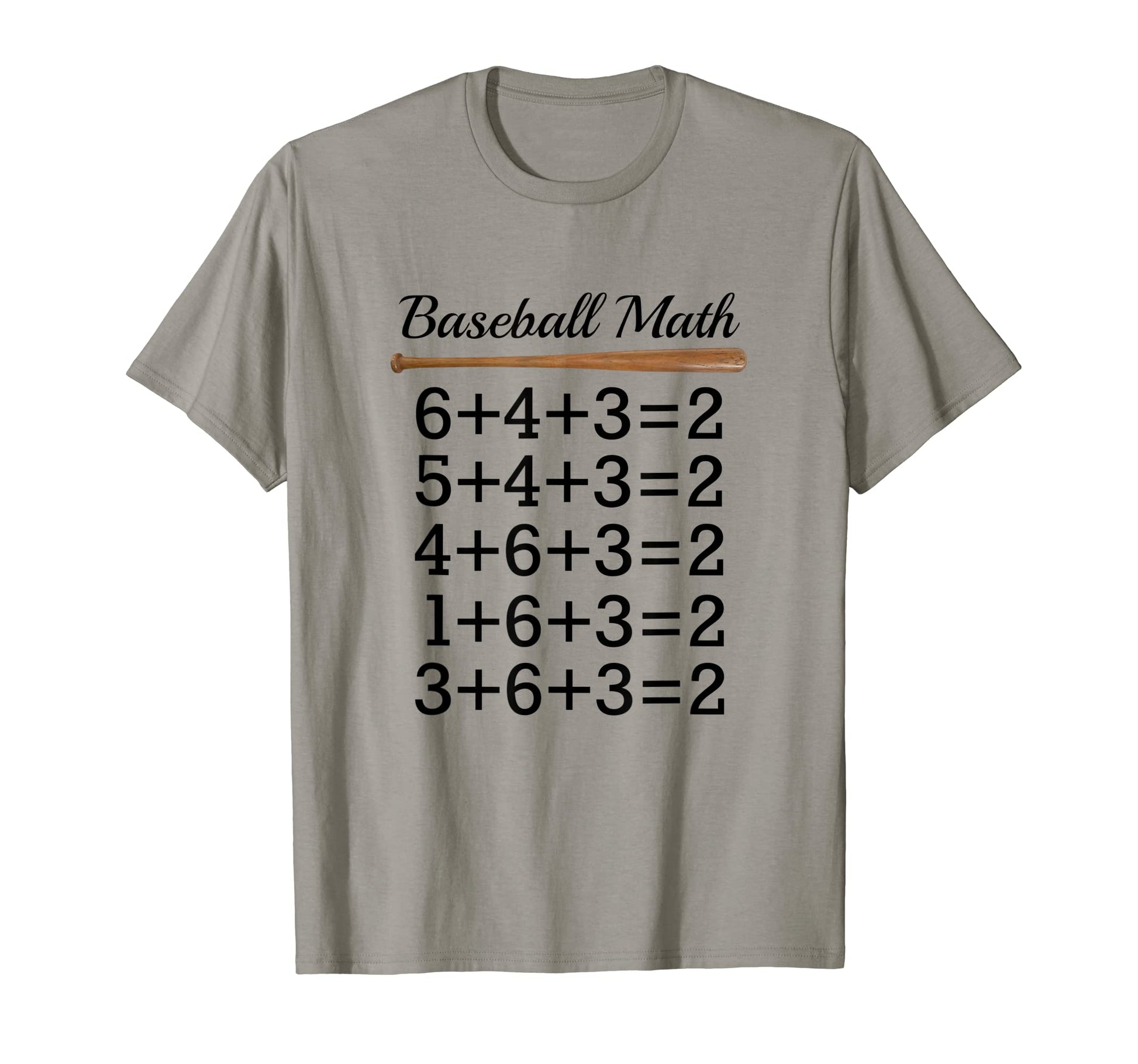 Baseball Math Double Play Baseball Scorer T-Shirt - Novelty Apparel Unisex - T-Shirt, Sweatshirt, Hoodie