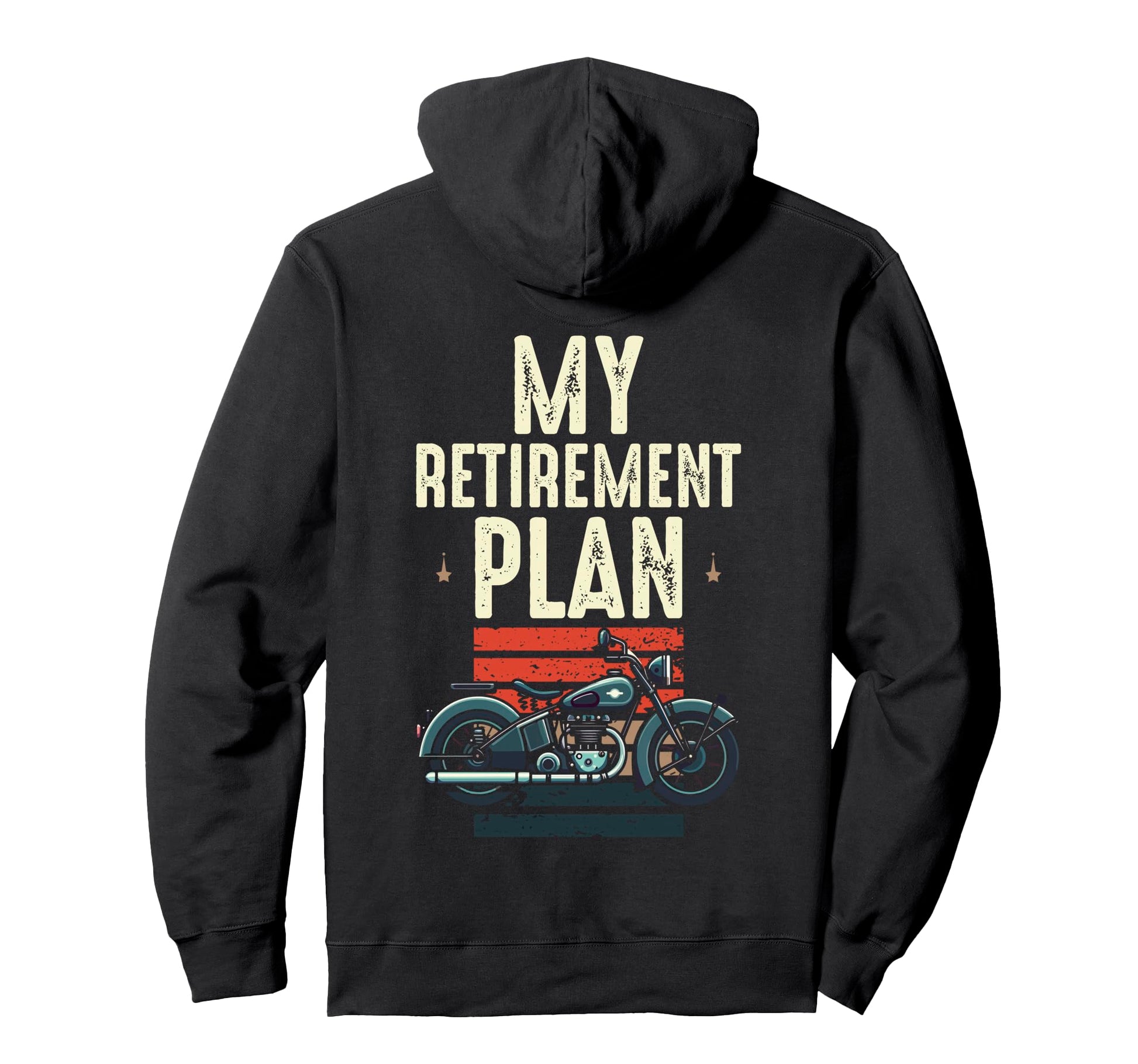 Motorbike Funny My Retirement Plan 2026 Hoodie - Minimalist Print Unisex - T-Shirt, Sweatshirt, Hoodie