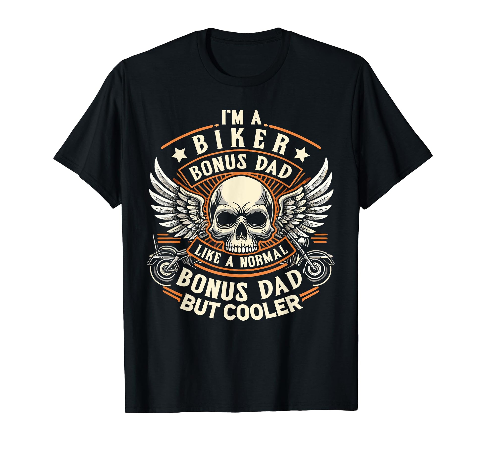Biker Bonus Dad Normal Bonus Dad Cooler T-Shirt - Custom Art Print Unisex - T-Shirt, Sweatshirt, Hoodie