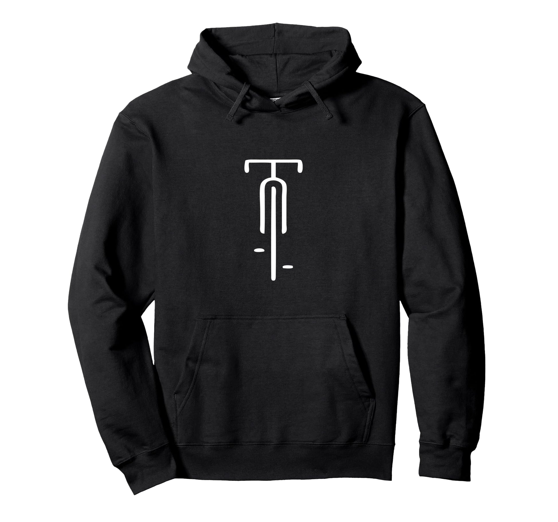 Bike Logo Minimal Cycling And Bicycle Hoodie - Custom Art Print Men Women - T-Shirt, Sweatshirt, Hoodie