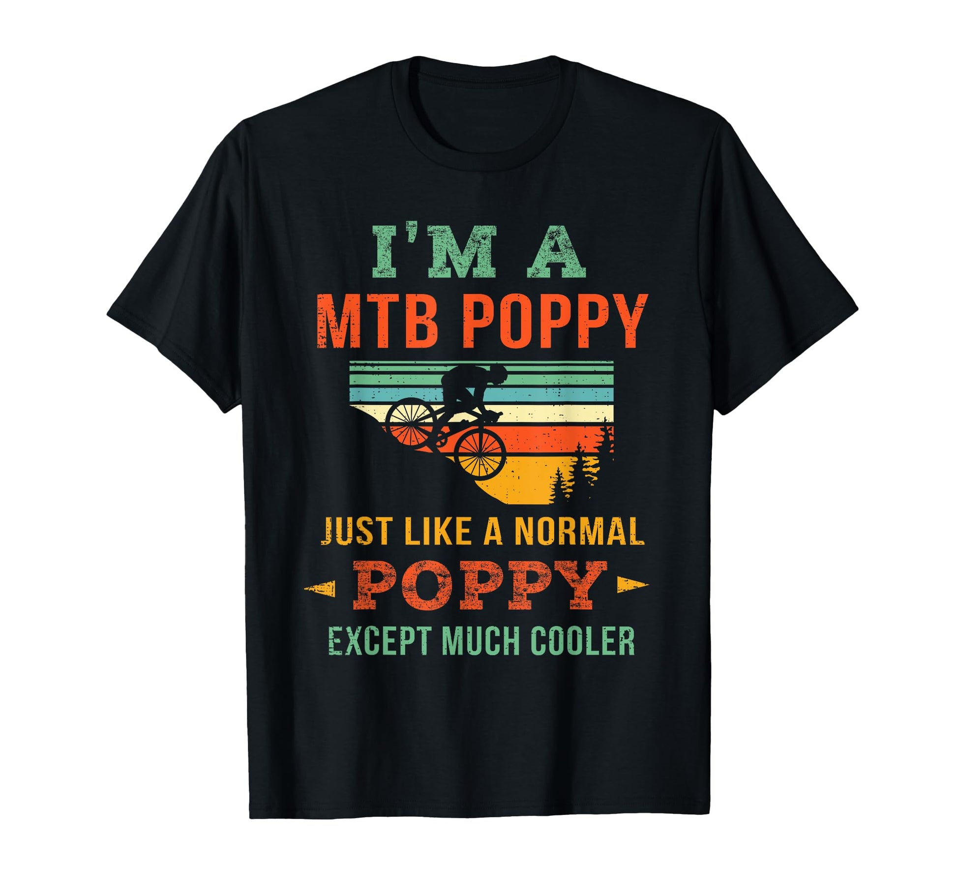 Mountain Biking Poppy Bike Mtb Grandpa T-Shirt - Aesthetic Graphic Unisex - T-Shirt, Sweatshirt, Hoodie