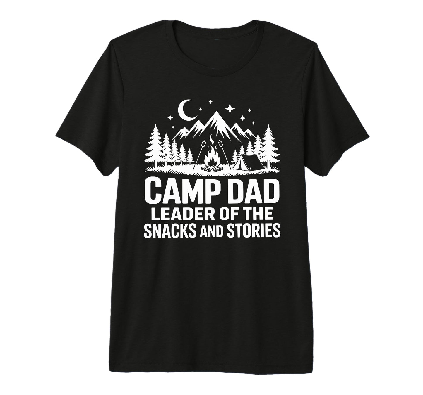 Camp Dad Camper Camping And Nature T-Shirt - Custom Art Print Unisex - T-Shirt, Sweatshirt, Hoodie