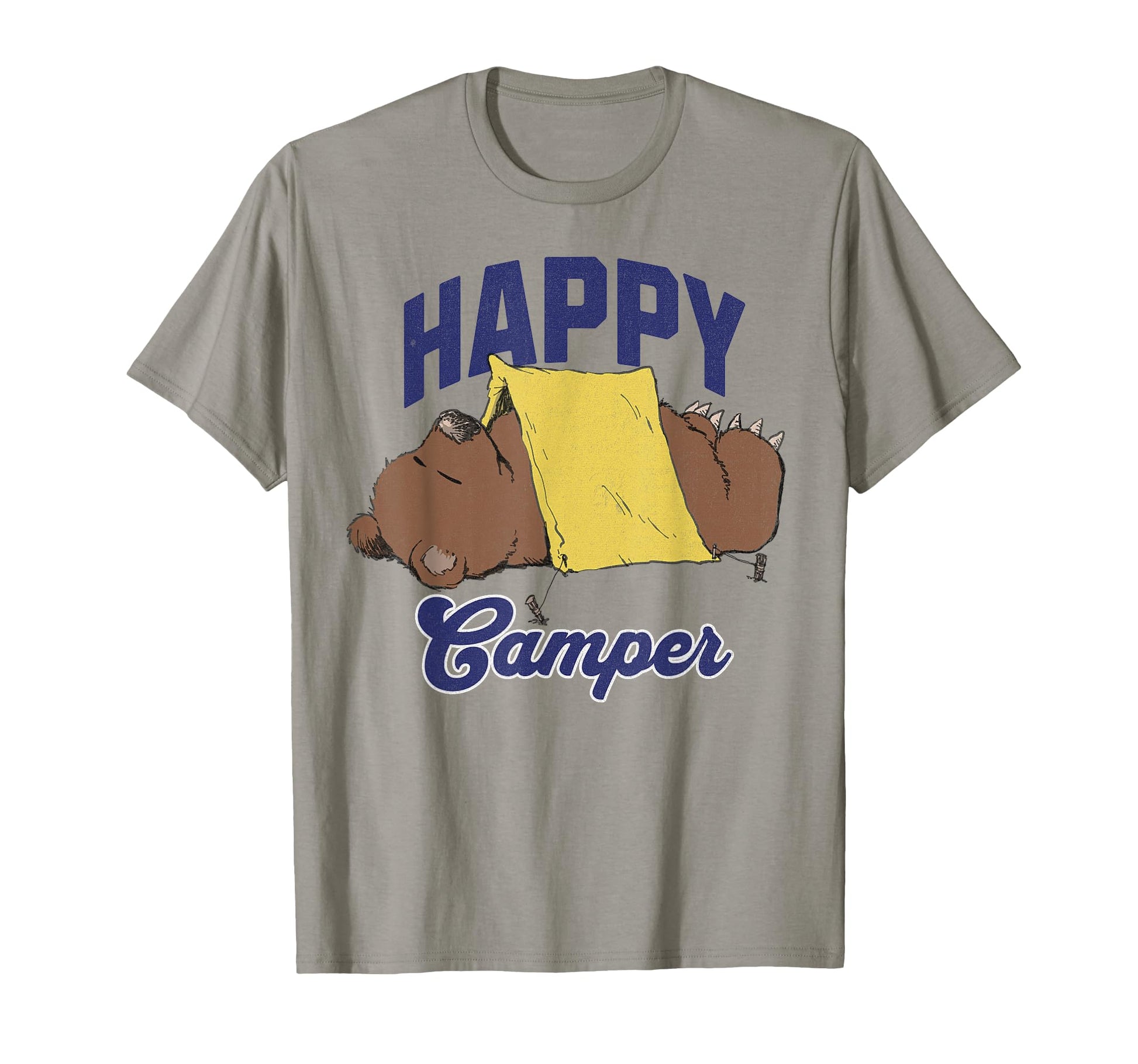 Camper Bear Camping Fishing Fathers Day T-Shirt - Novelty Apparel Men Women - T-Shirt, Sweatshirt, Hoodie