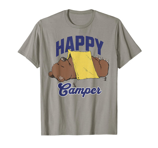 Camper Bear Camping Fishing Fathers Day T-Shirt - Novelty Apparel Men Women - T-Shirt, Sweatshirt, Hoodie